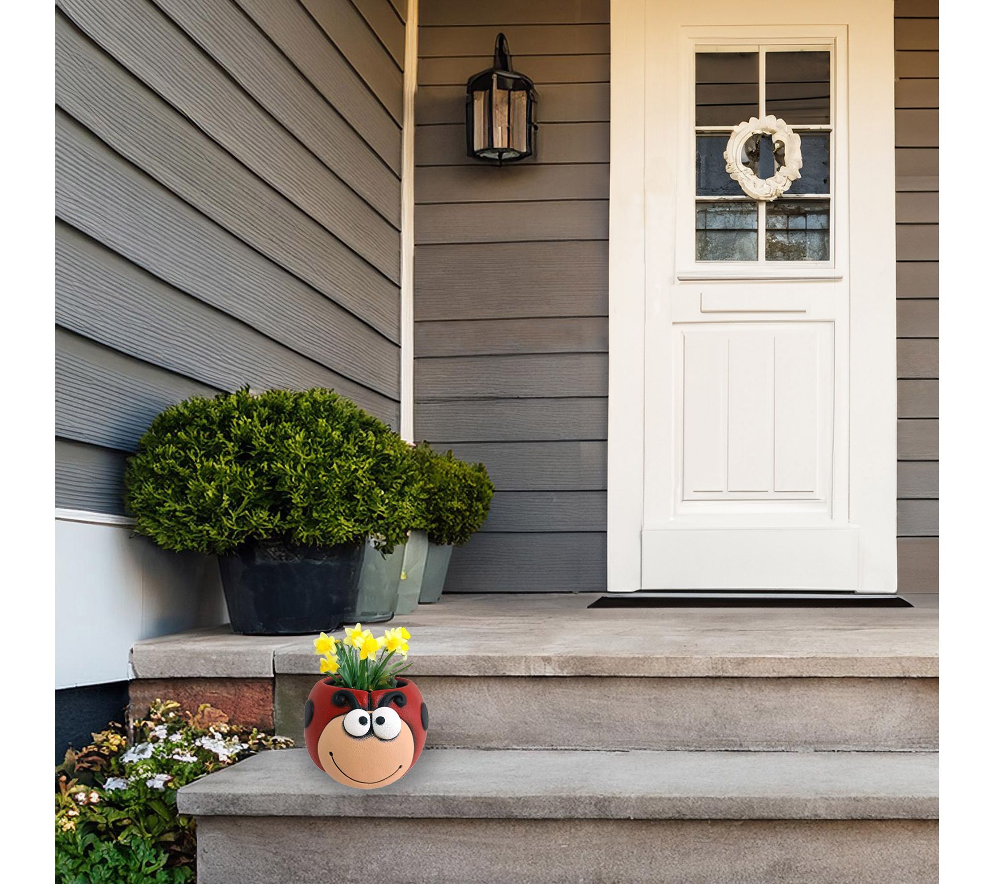 Santa's Workshop Inc 5" Lady Bug Planters, Setof 2