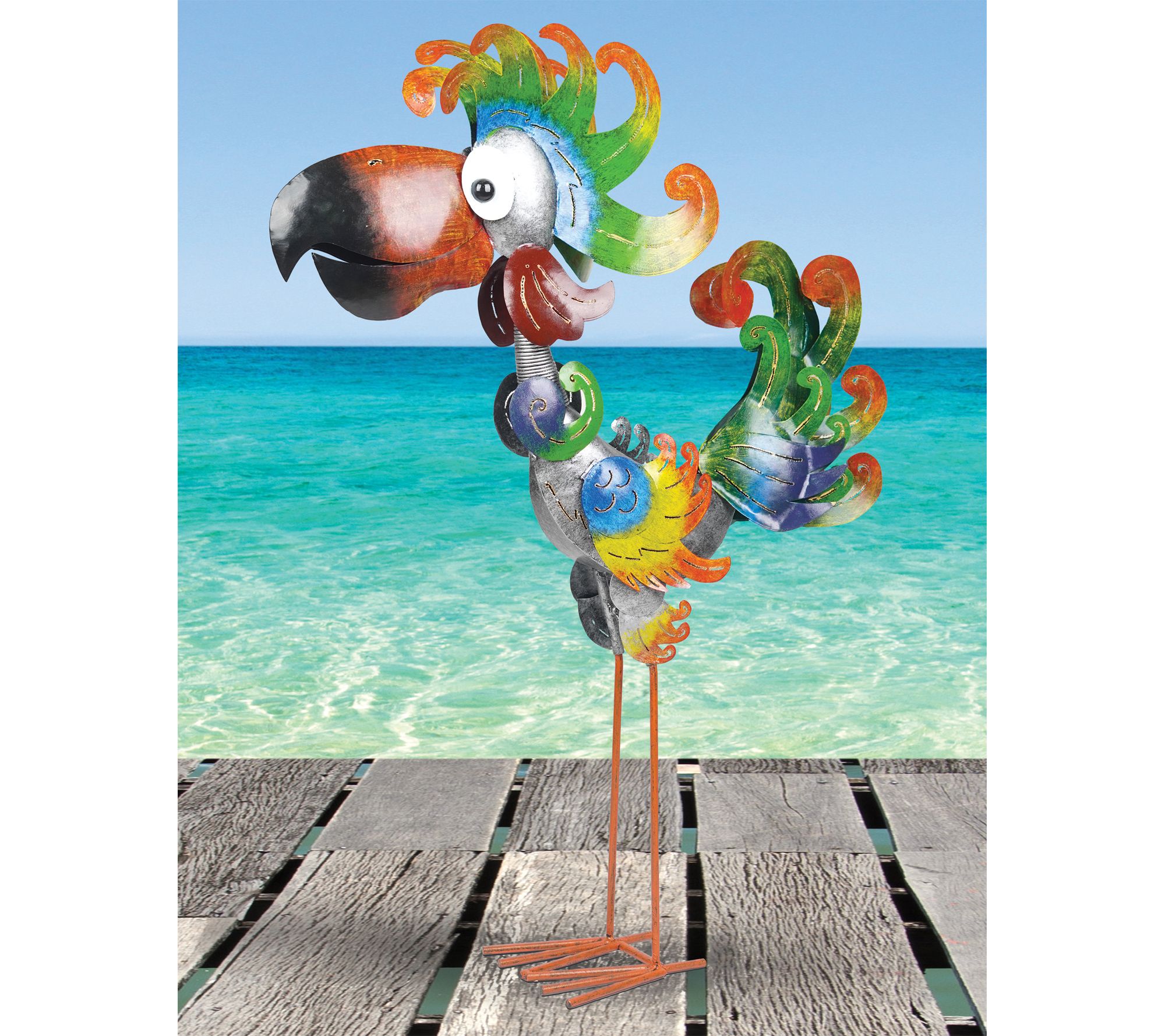 Sunset Vista Designs Corena Coral Bird Porch Sitter