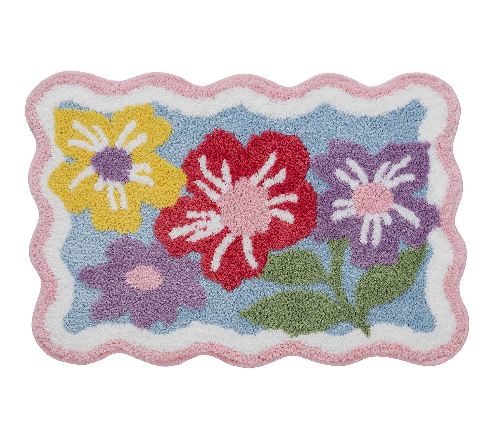  VCNY Home Multi Floral Tufted Bath Rug, 18" x 27"