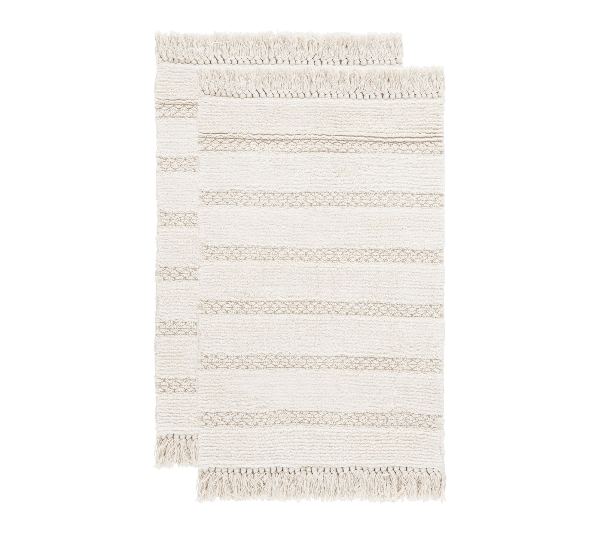 Safavieh Finn Fringe 1'-8" X 2'-8" Bathmat (Setof 2)