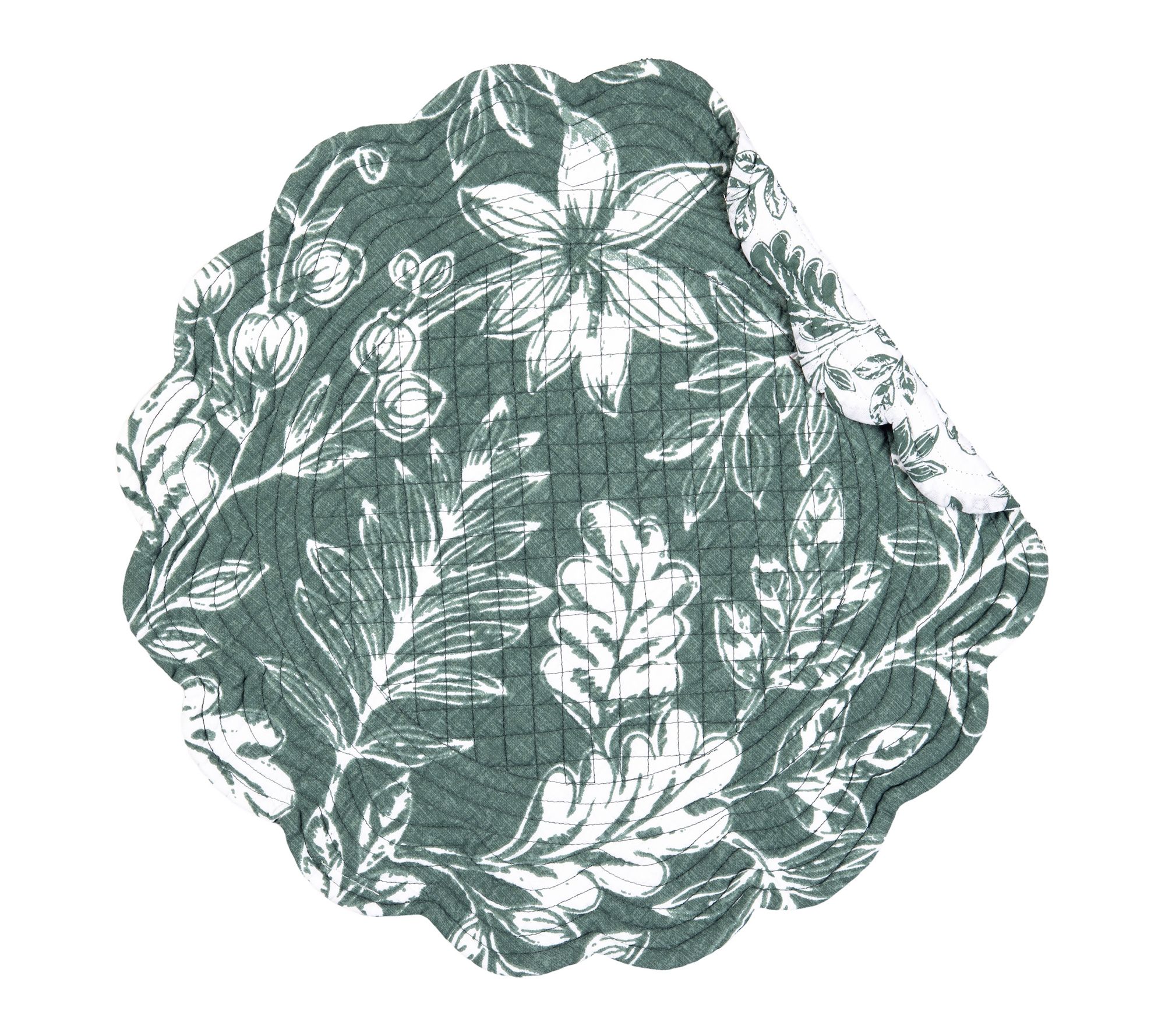 Everview Sage Machine Wash Round Set of 6 Placemats by Valerie