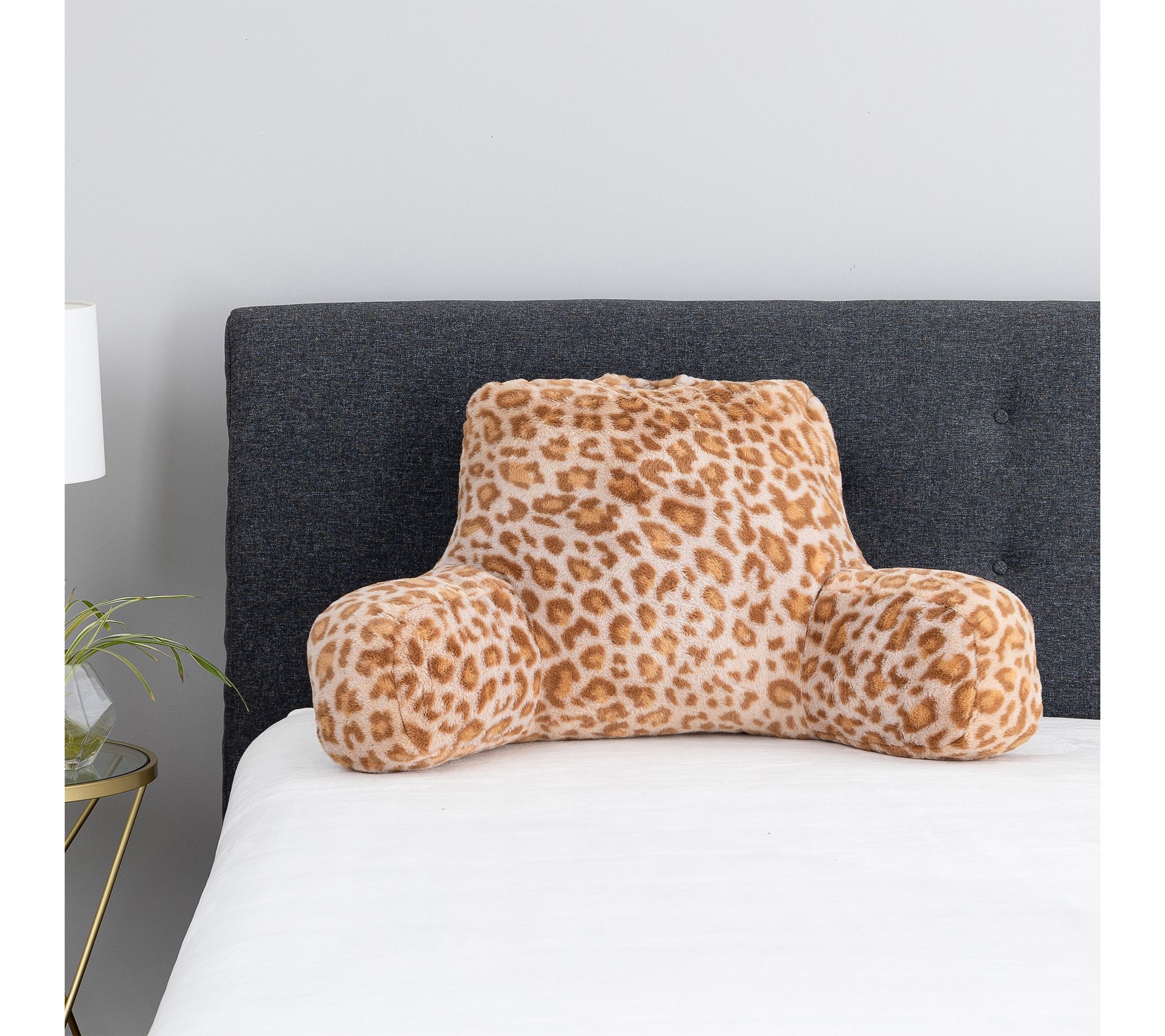 By Jill Martin Printed Grace Fur Backrest Lounger Pillow