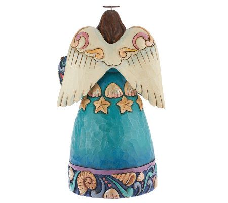 Jim Shore Heartwood Creek 9-1/4" Coastal Angel - QVC.com