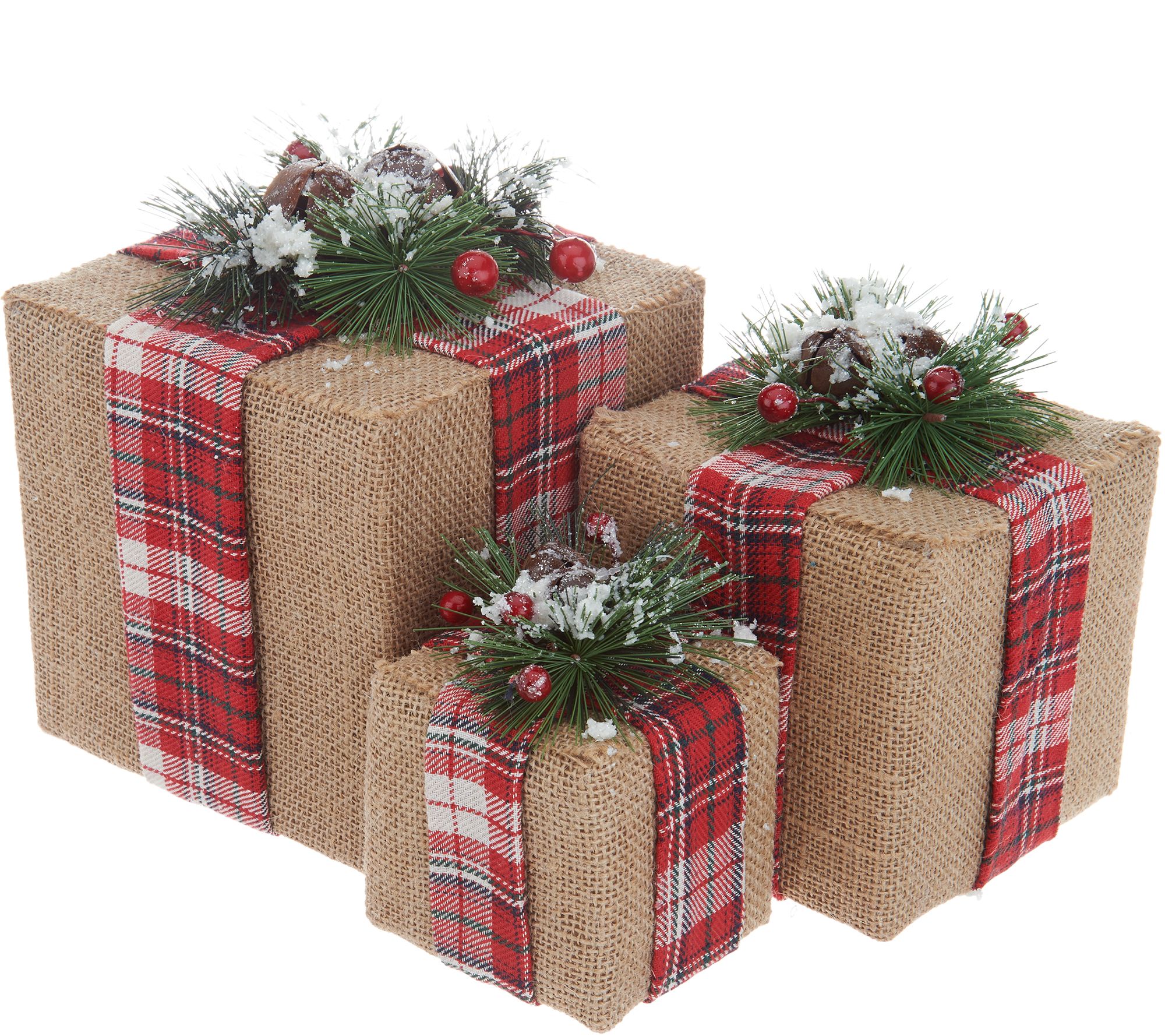 Set of 3 Decorative Gift Boxes with Embellishments by Valerie - QVC.com