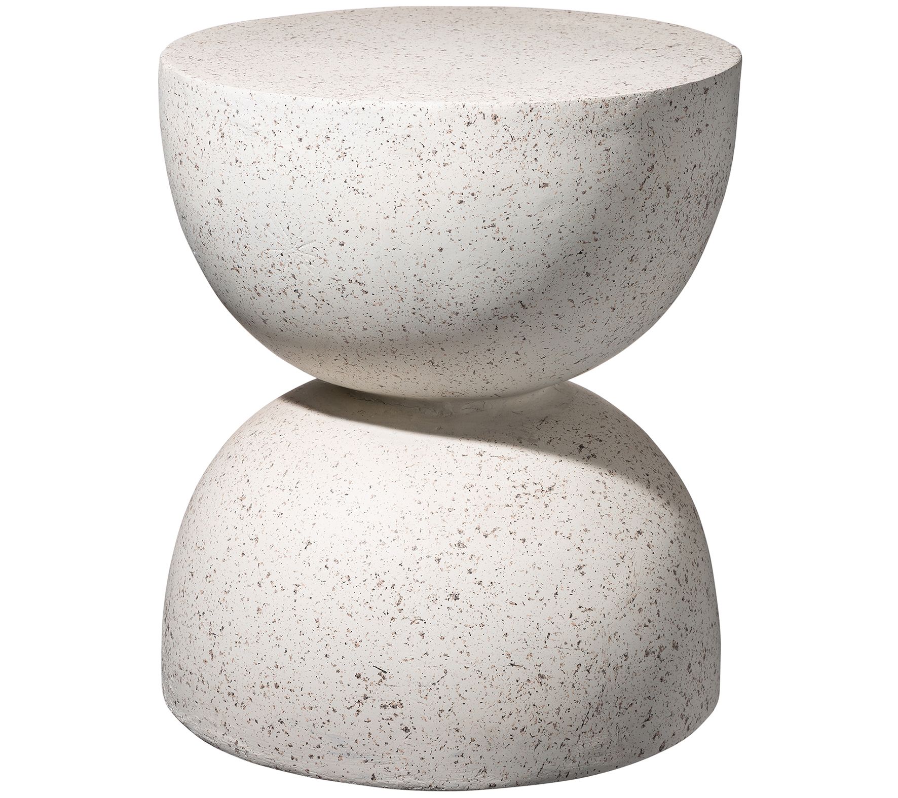 Glitzhome Terrazzo Garden Stool or Plant Standr Accent Table
