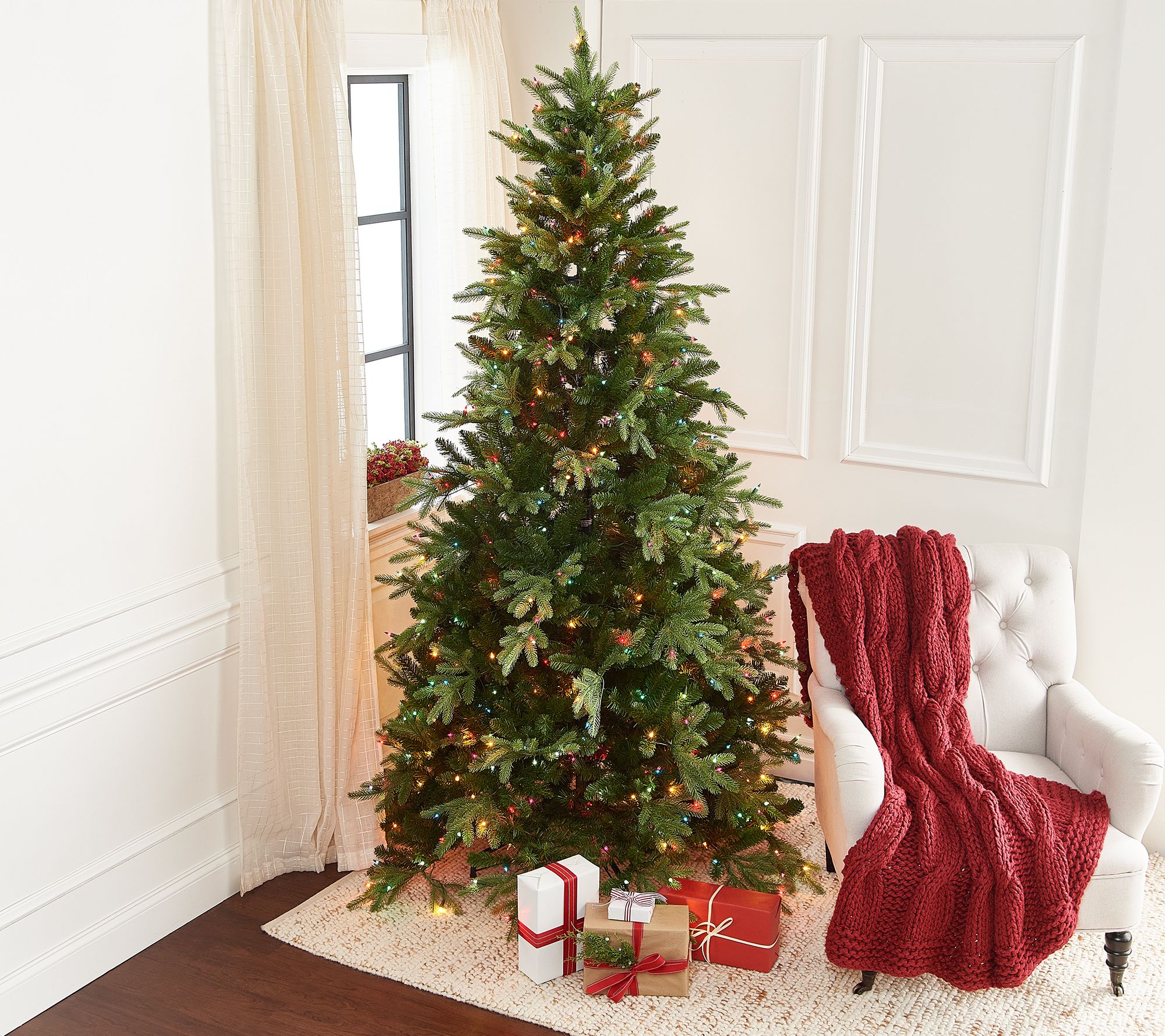 Bethlehem Lights 9' Adjustable Height Prelit Tree - QVC.com