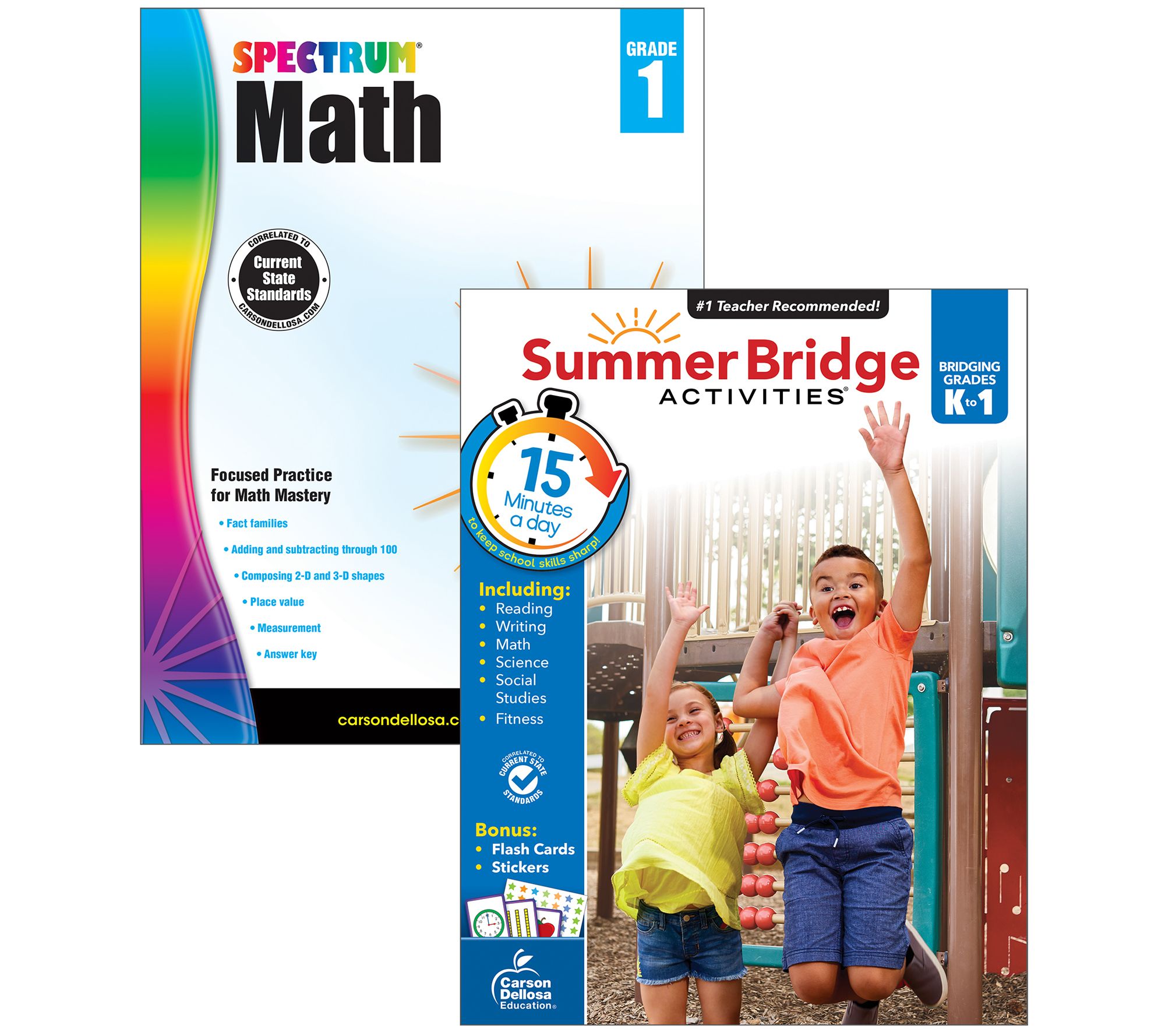 Carson Dellosa Education Math Workbook 2-Pack Grade K-1 - QVC.com