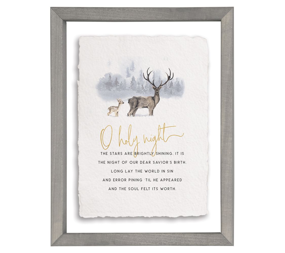 "Oh Holy Night" Floating Frame Art by Sincere S urroundings