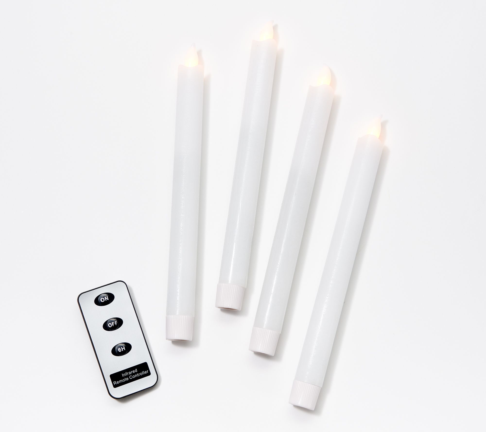 "As Is" Home Reflections Set of 4 Flameless LED Taper Candles