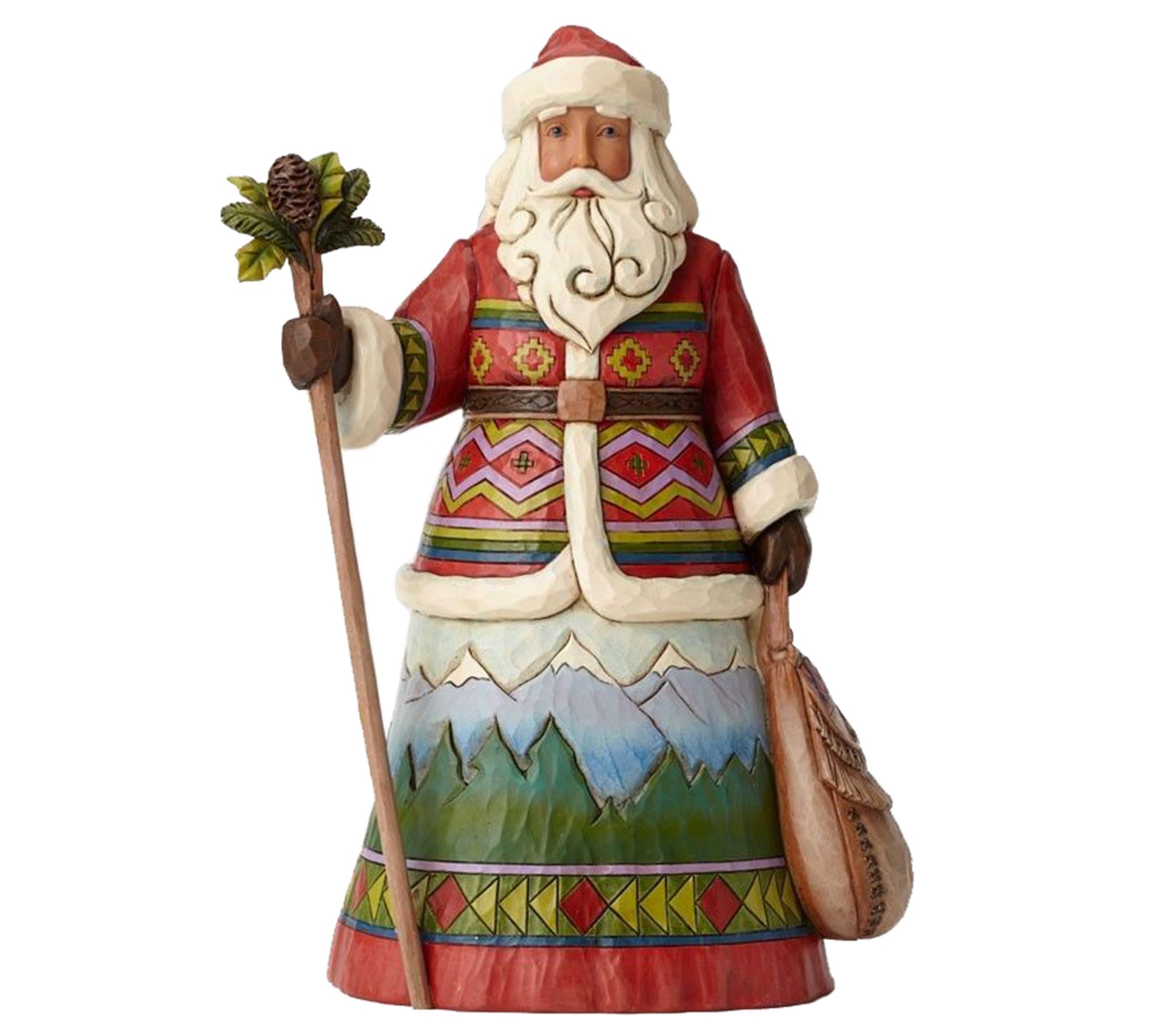 Jim Shore Heartwood Creek Mountaintop MessengerSanta — QVC.com