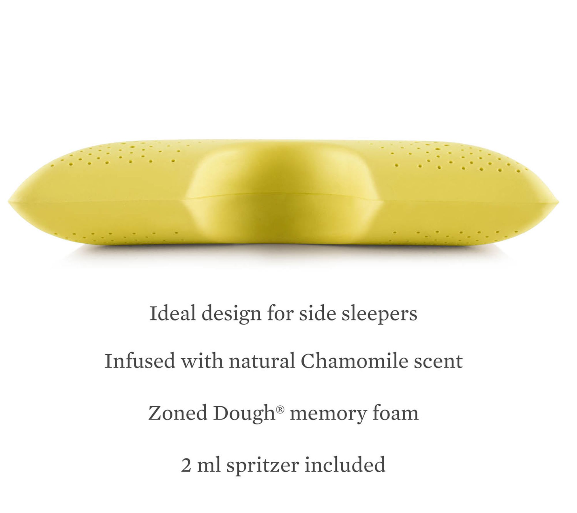 Z Shoulder Zoned Dough Chamomile Pillow QueenMid Loft