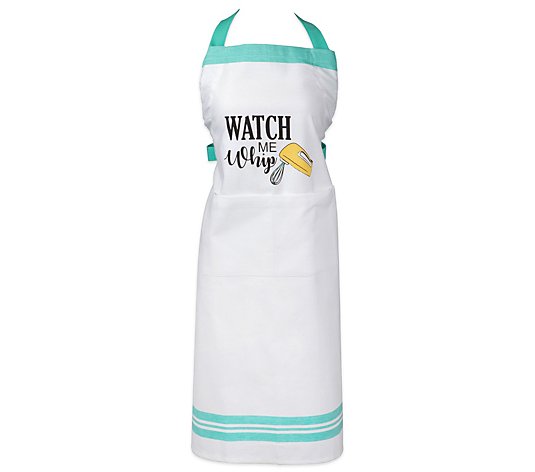 Design Imports Watch Me Whip Print Chef Apron
