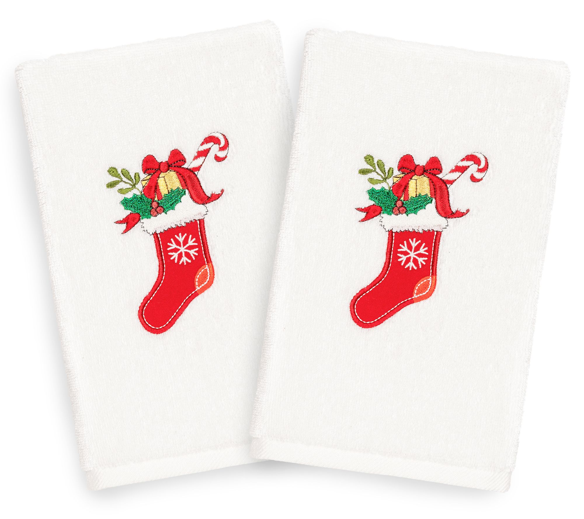 Linum Home Textiles Christmas Stocking 2-Piece Hand Towels