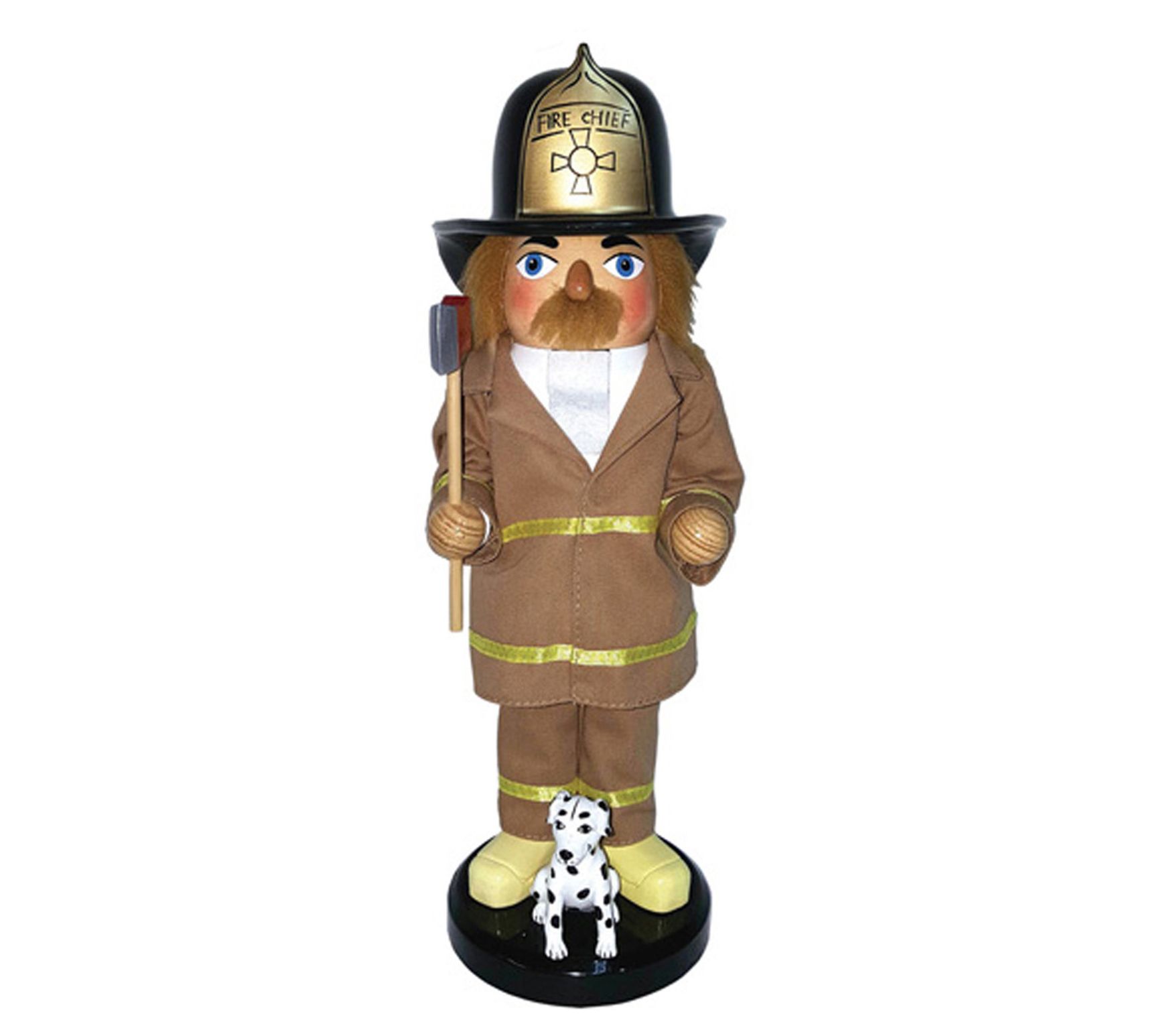 14" Fireman And Dalmation Nutcracker by Santa'sWorkshop