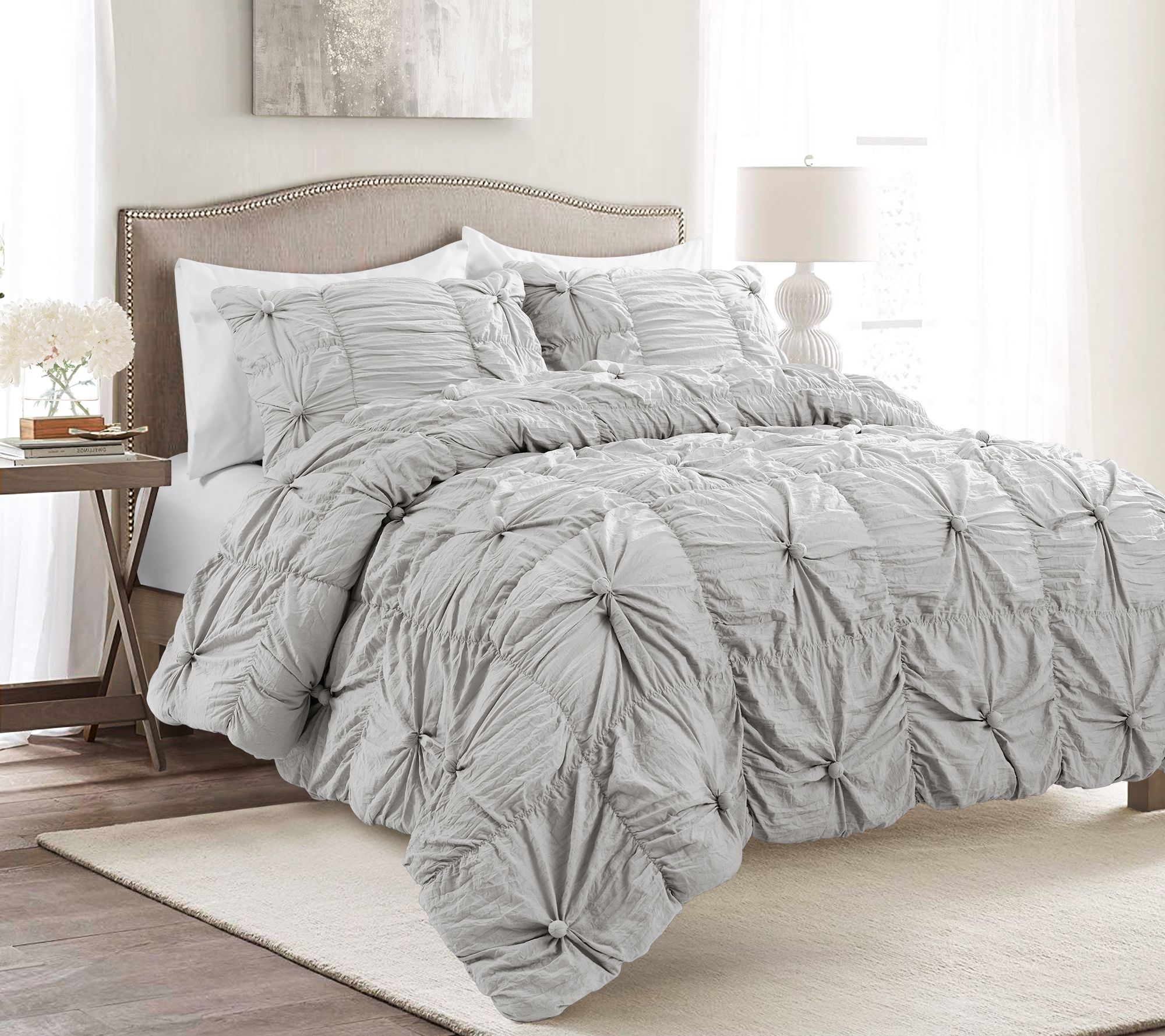 Bella 3-Piece King Comforter Set by Lush Decor