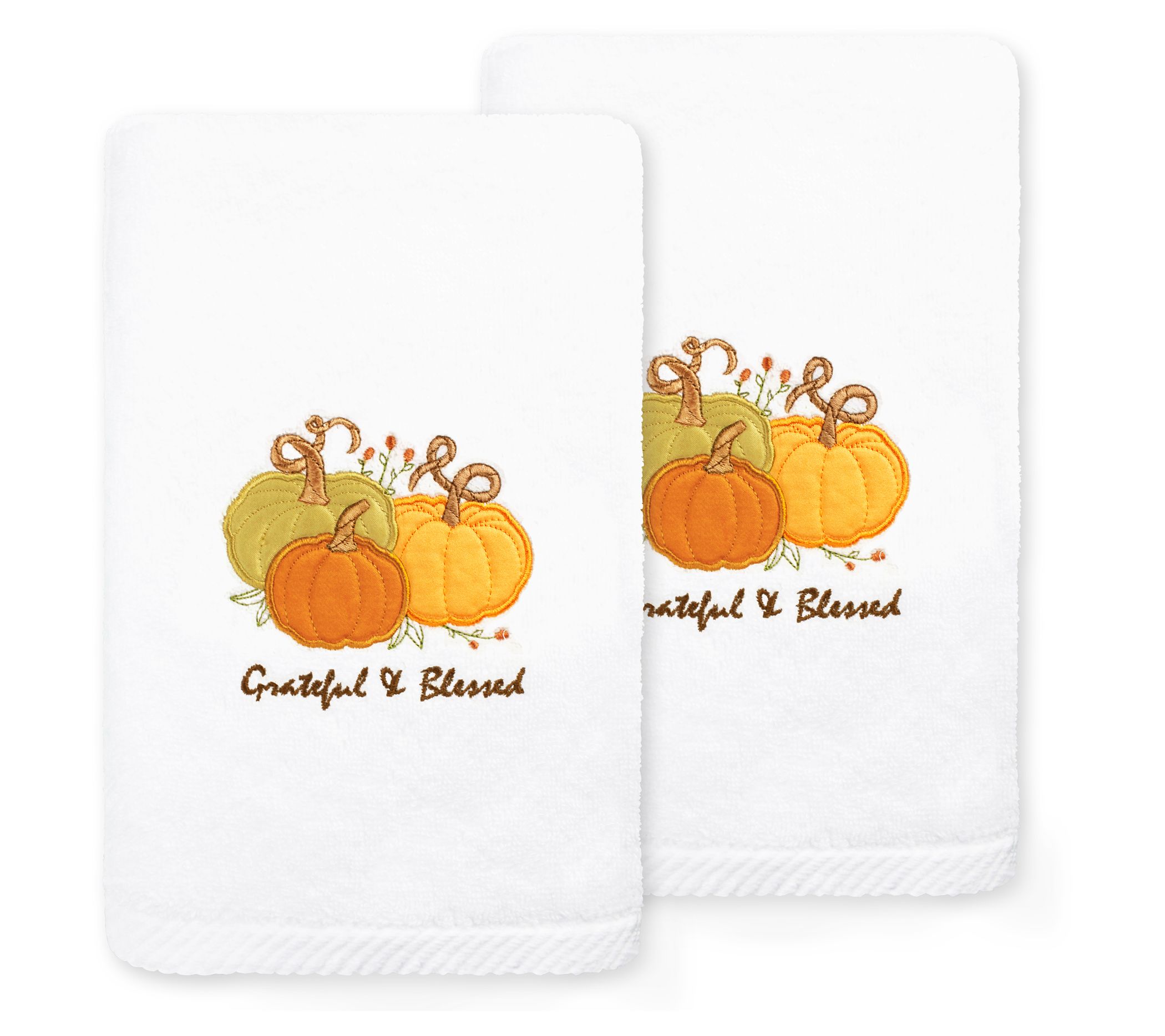 Linum Home Textiles Grateful & Blessed - Embroidered Luxury