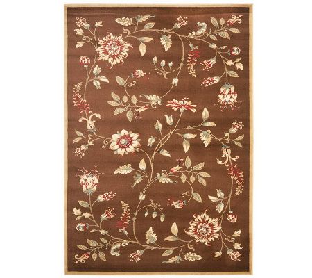 Lyndhurst Floral Swirl Power Loomed 8' x 11' Rug
