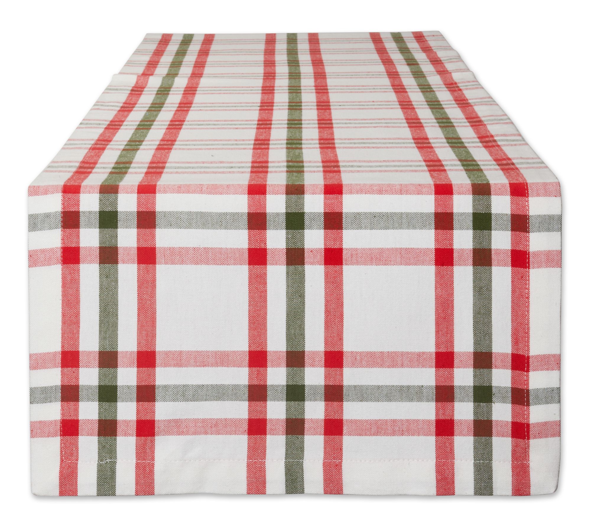 Design Imports 14" x 108" Nutcracker Plaid Table Runner