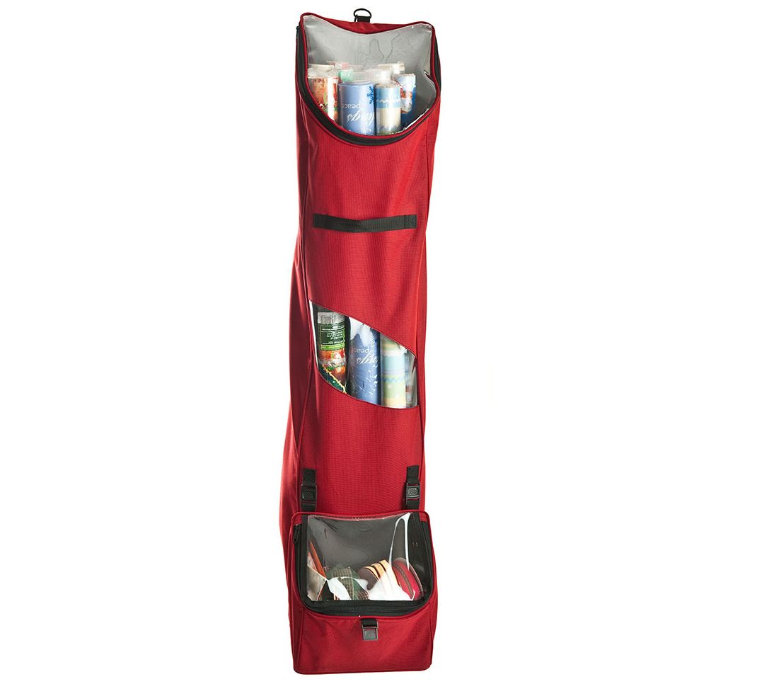 Santa's Bags Wrapping Paper Storage Bag - Red