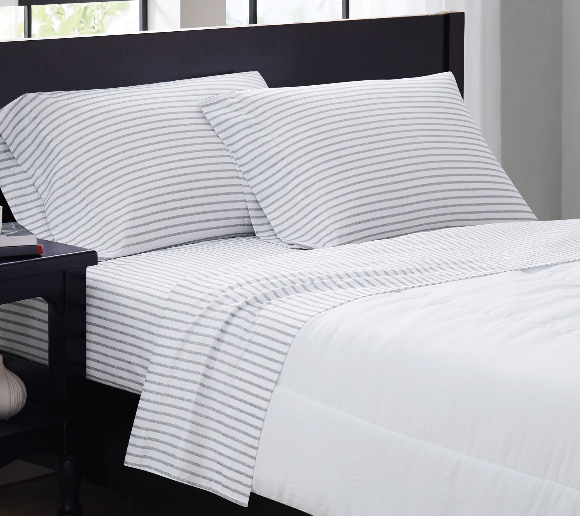 Truly Soft Pinstripe Queen Sheet Set