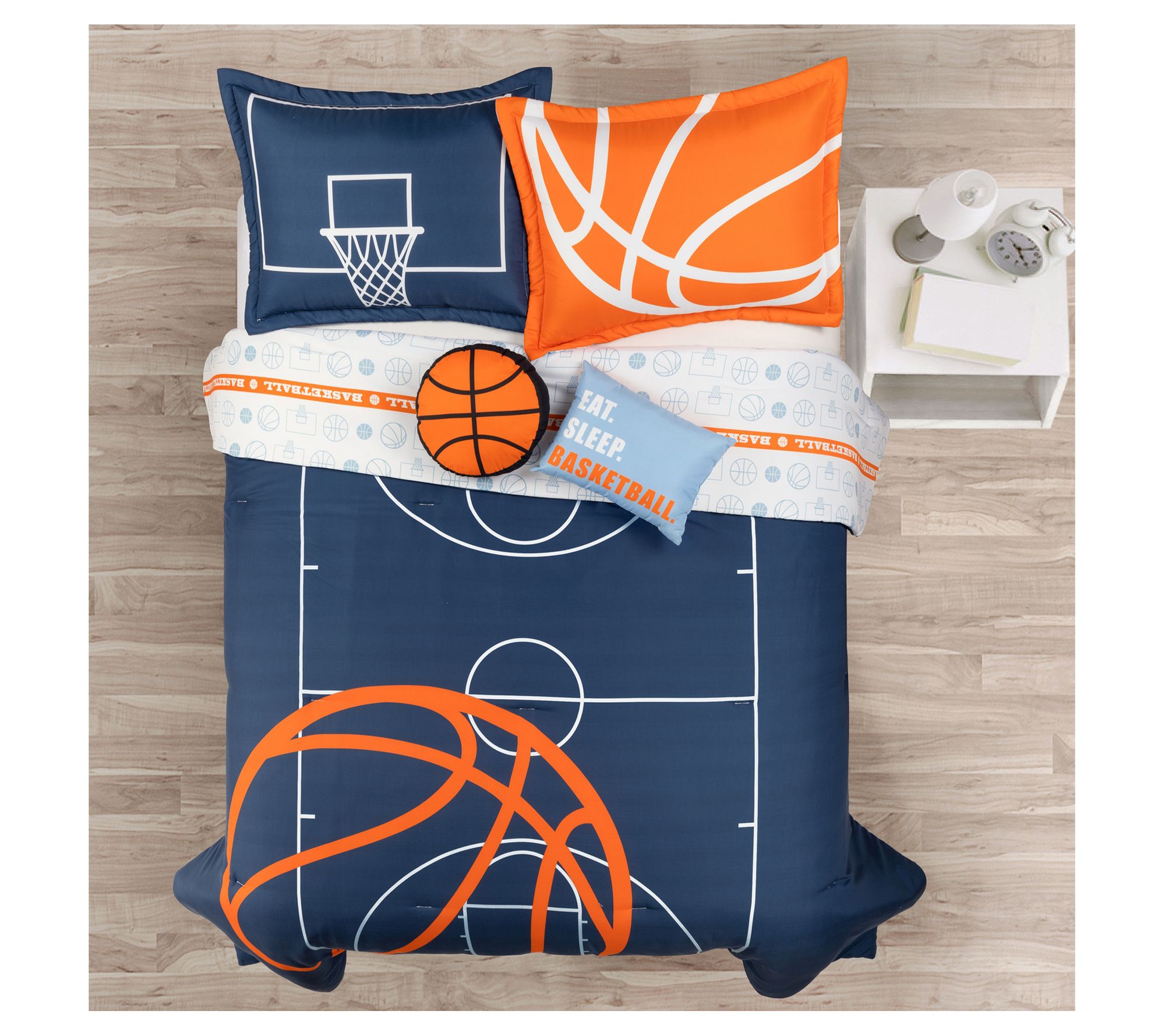 Basketball Game Oversized Comforter 5Pc Queen by Lush Decor
