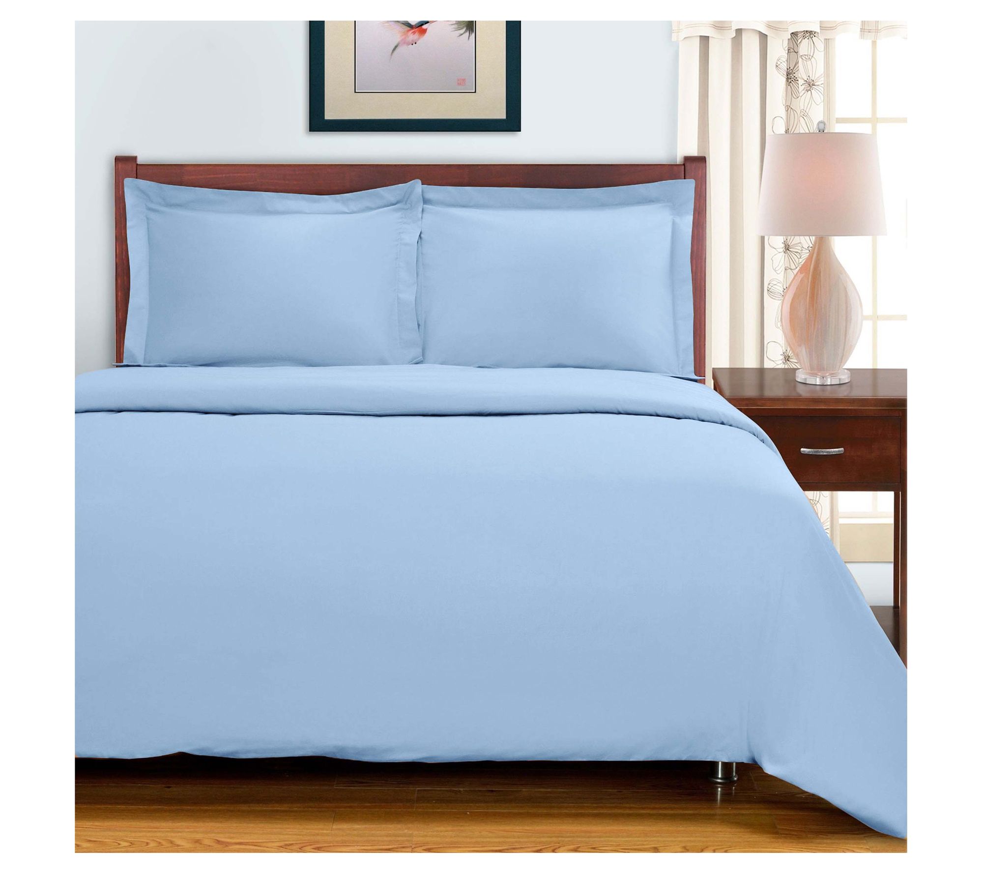 Superior 700 Th read Count Soli d Duvet Cover S et, Full/Queen