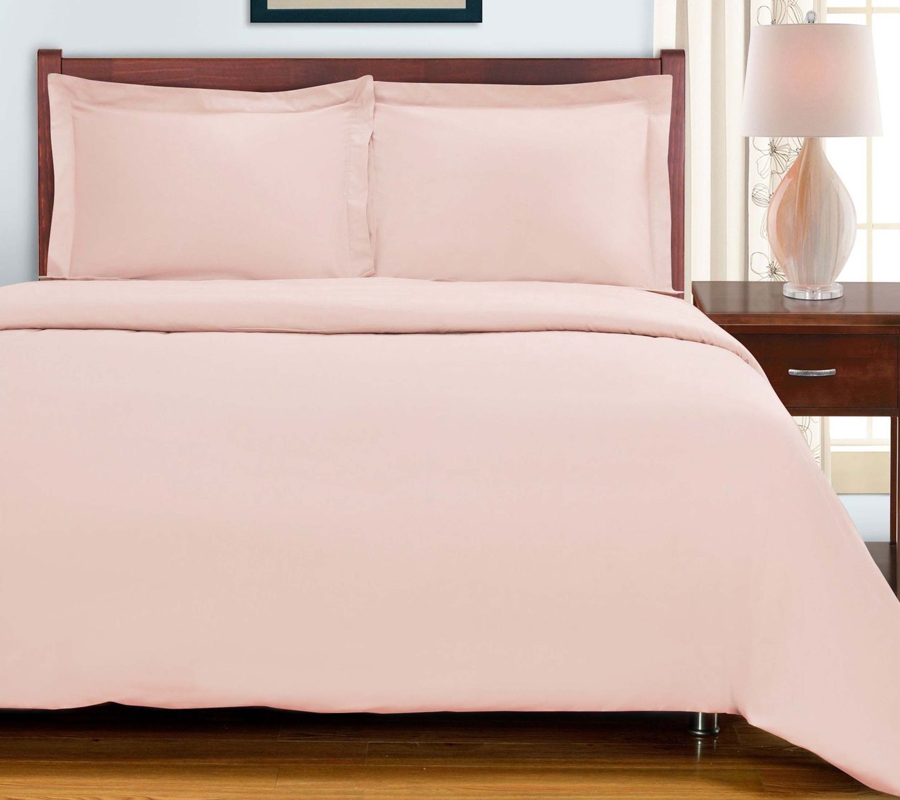 Superior 700 Th read Count Soli d Duvet Cover S et, Full/Queen