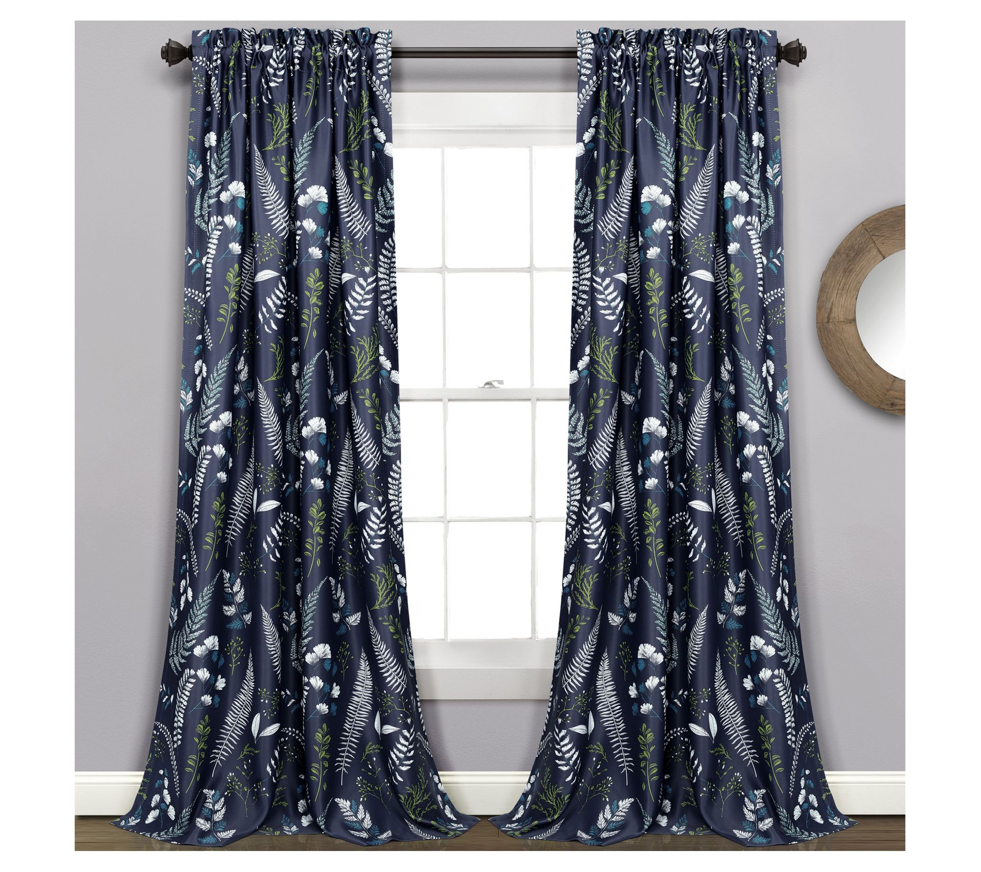 Devonia Allover Window Curtain 52X120+2 Set byLush Decor