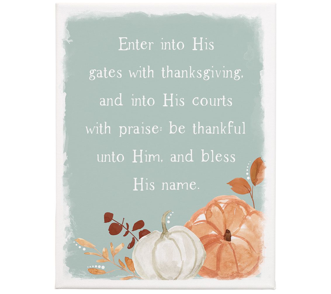 Sincere Surroundings 17" Enter His Gates WrappeCanvas