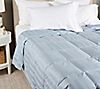"As Is"Northern Nights Dobby Stripe Cotton 650FP Down Blanket- Queen