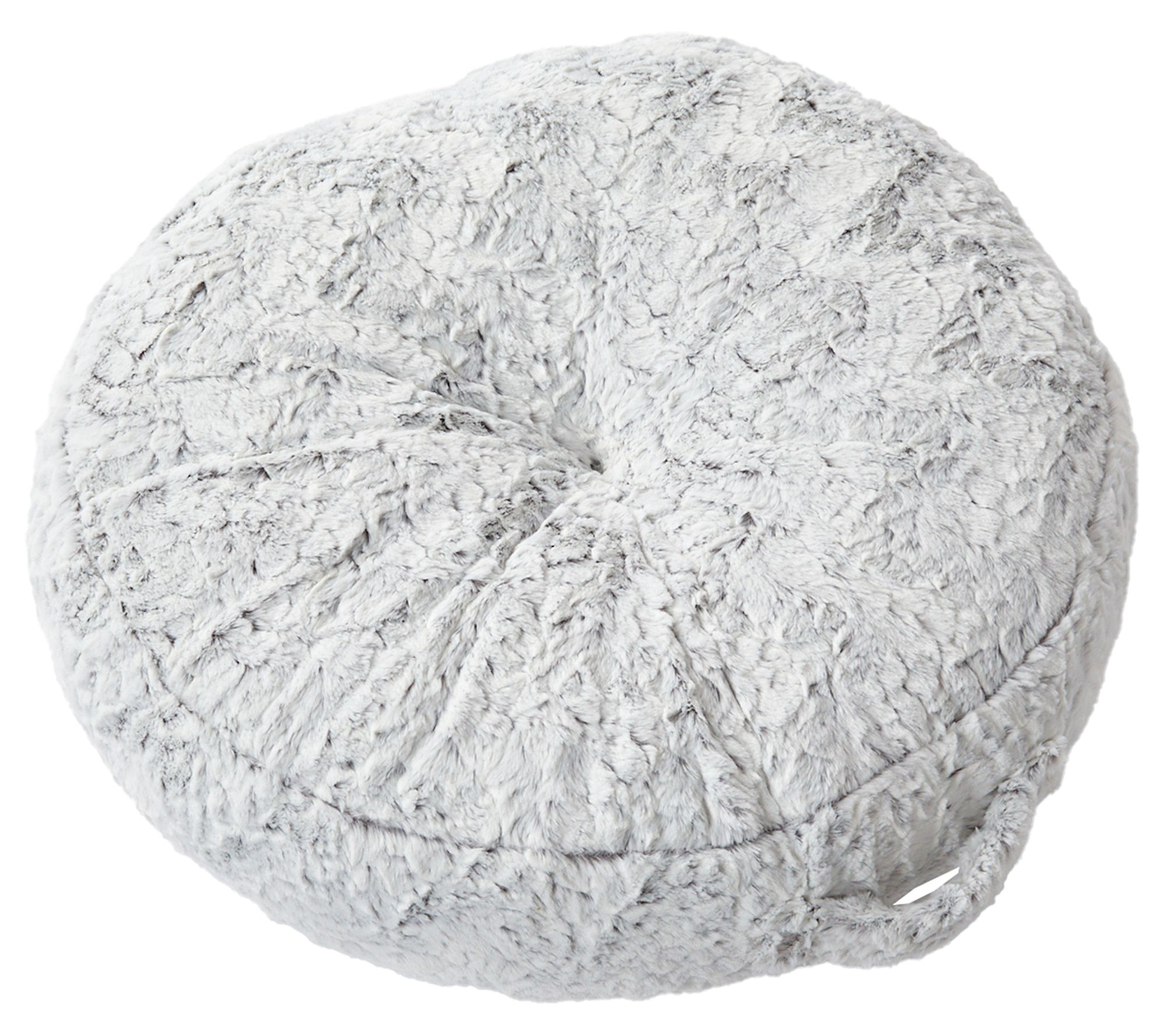 Sorra Home Indoor Fauxchilla 24 inch Circular Floor Pillow