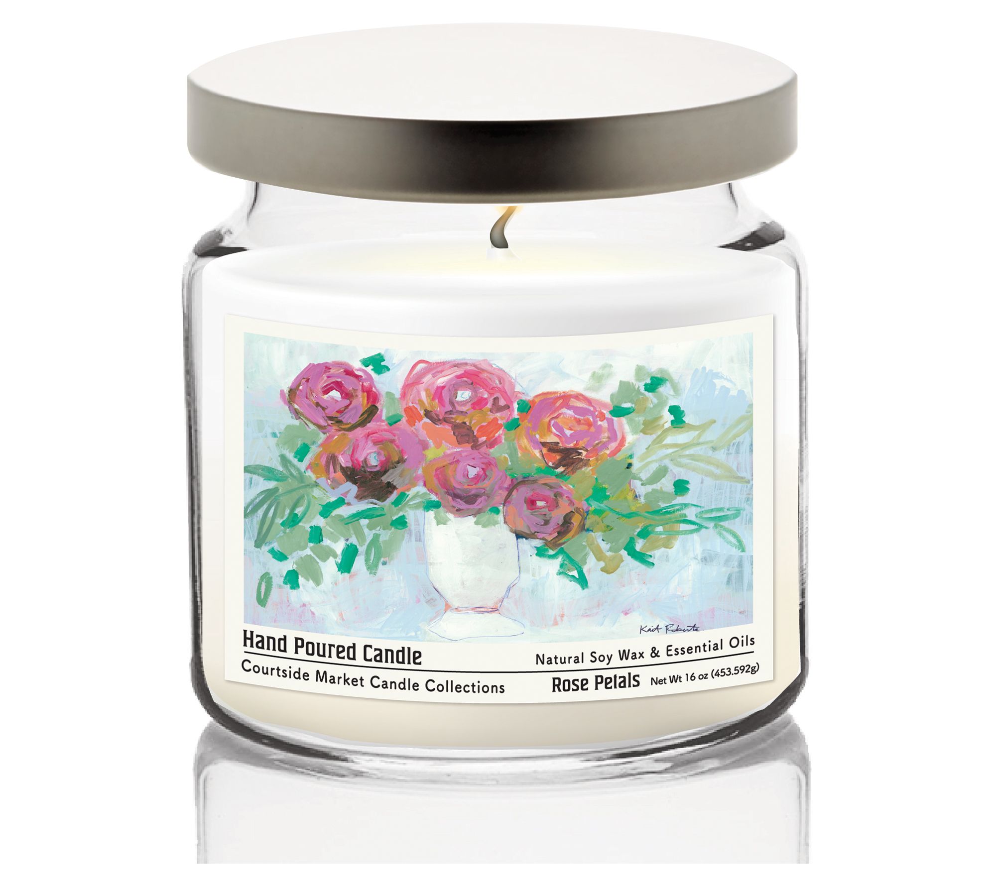 Courtside Market A Hug In A Vase Candle Glass Jar 16 oz