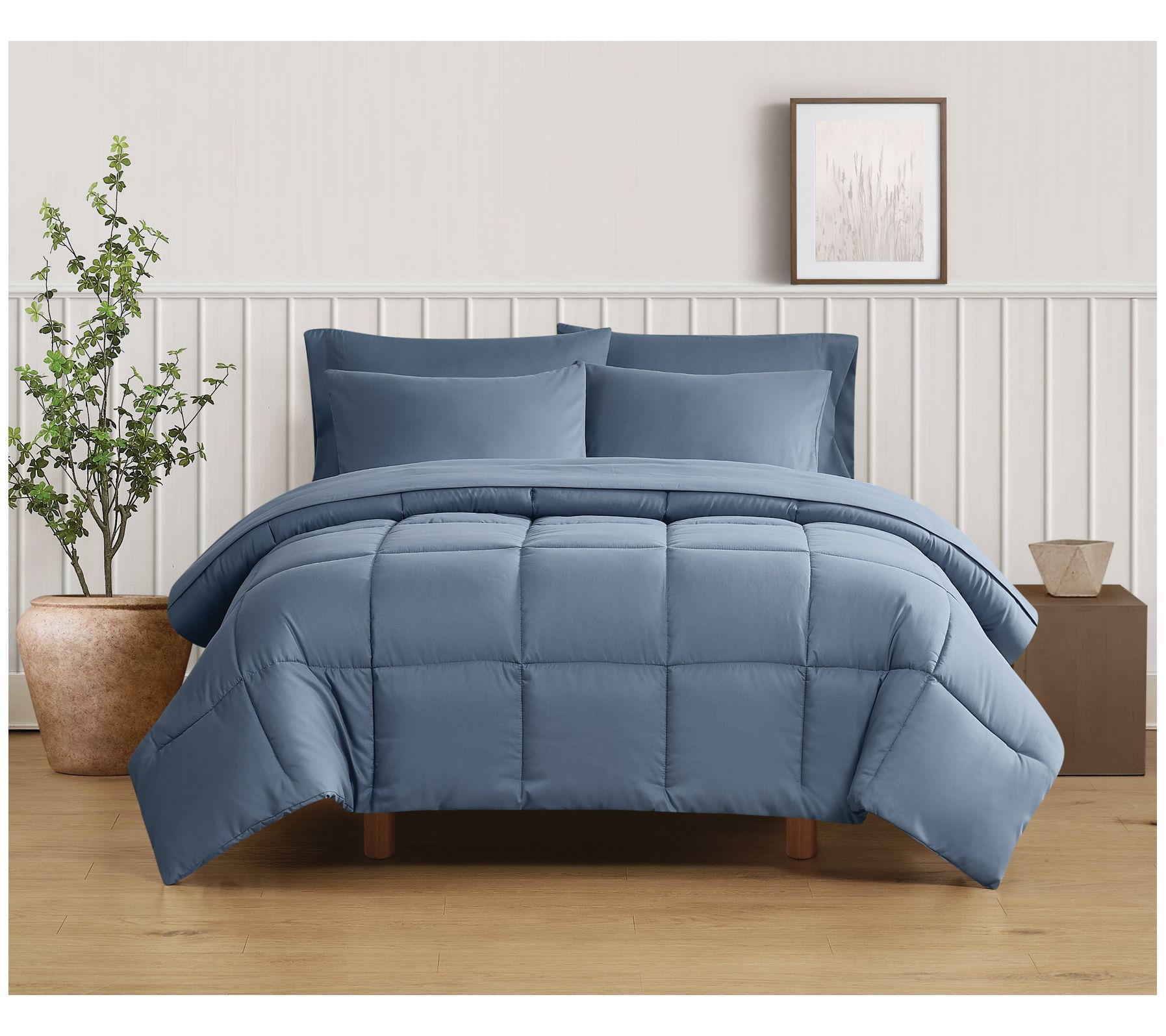 Truly Soft Green Solid King 3 Piece Comforter Set