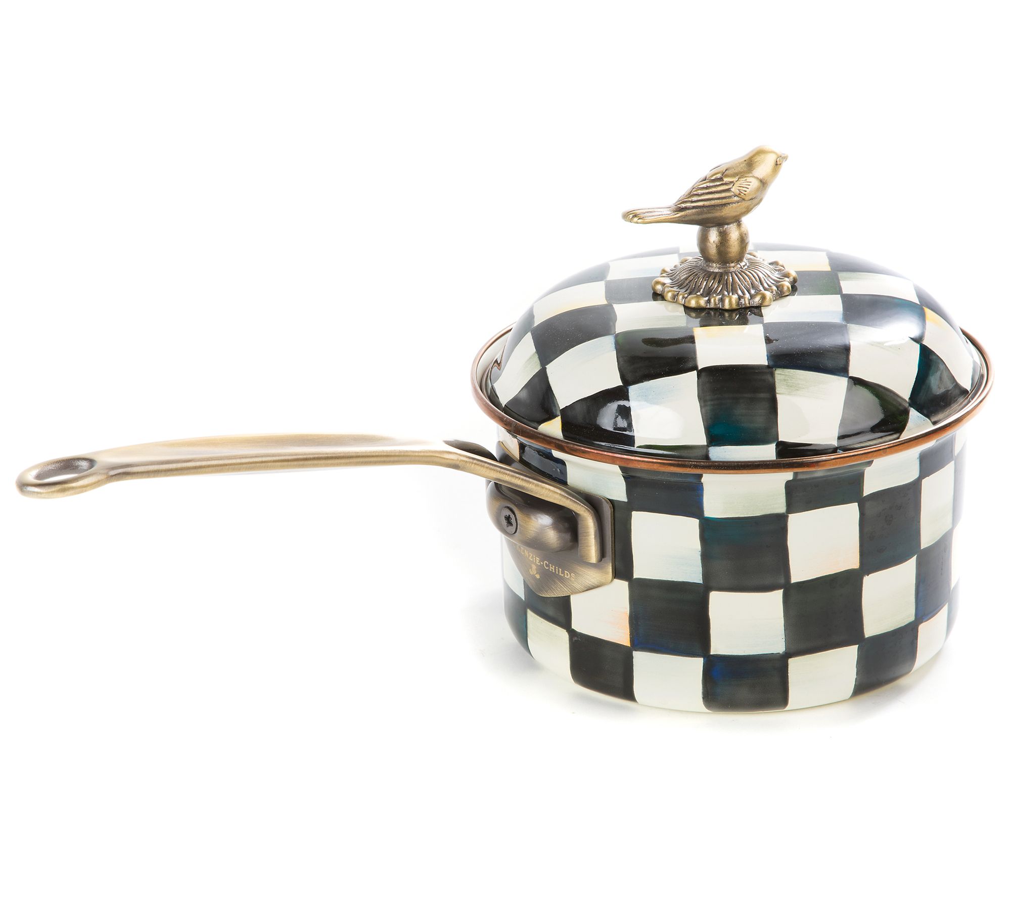 MacKenzie-Childs Courtly Check 2.5 Quart Saucepan