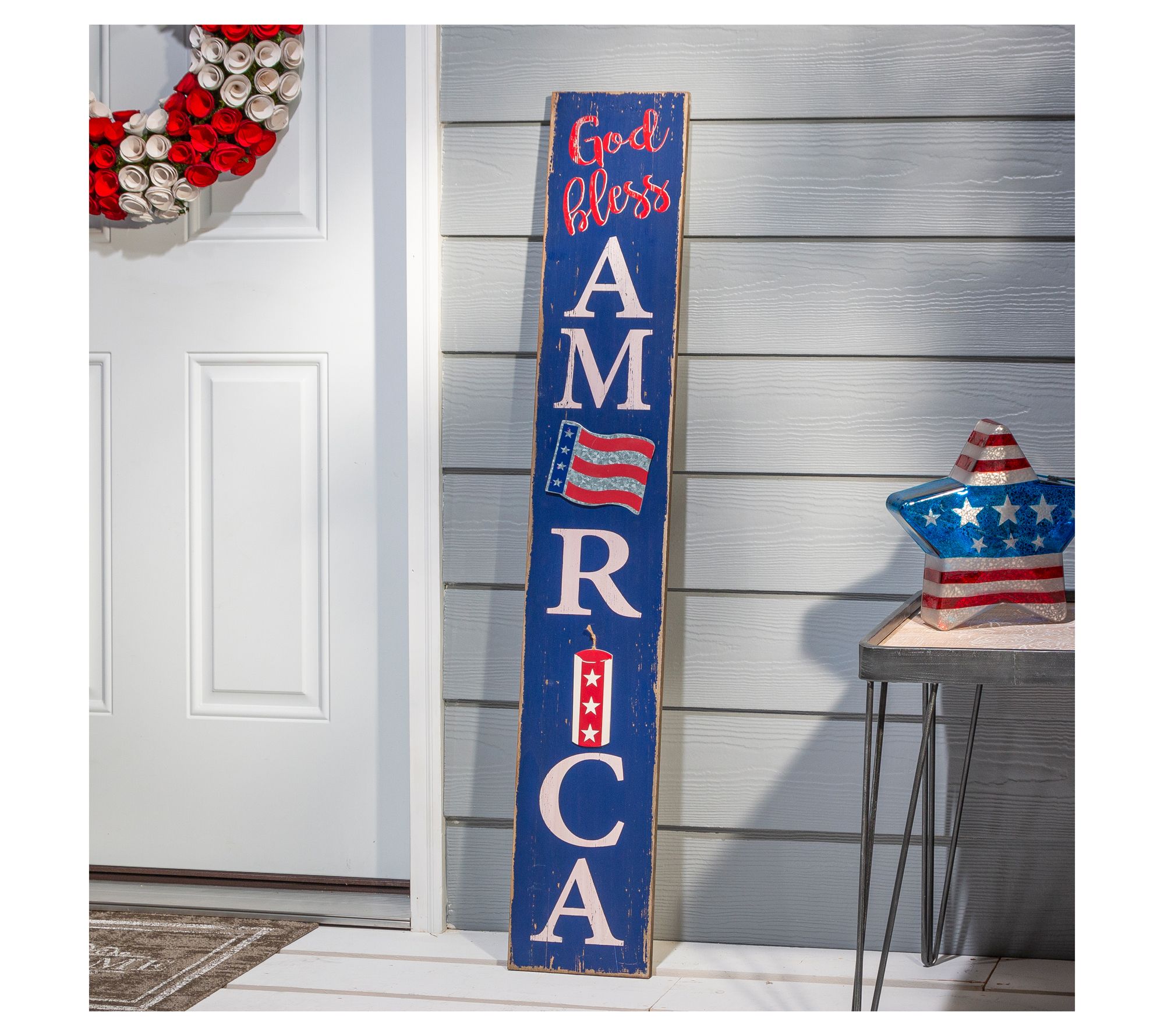 47 In Patriotic Wall Decor Set of 2 by Gerson International