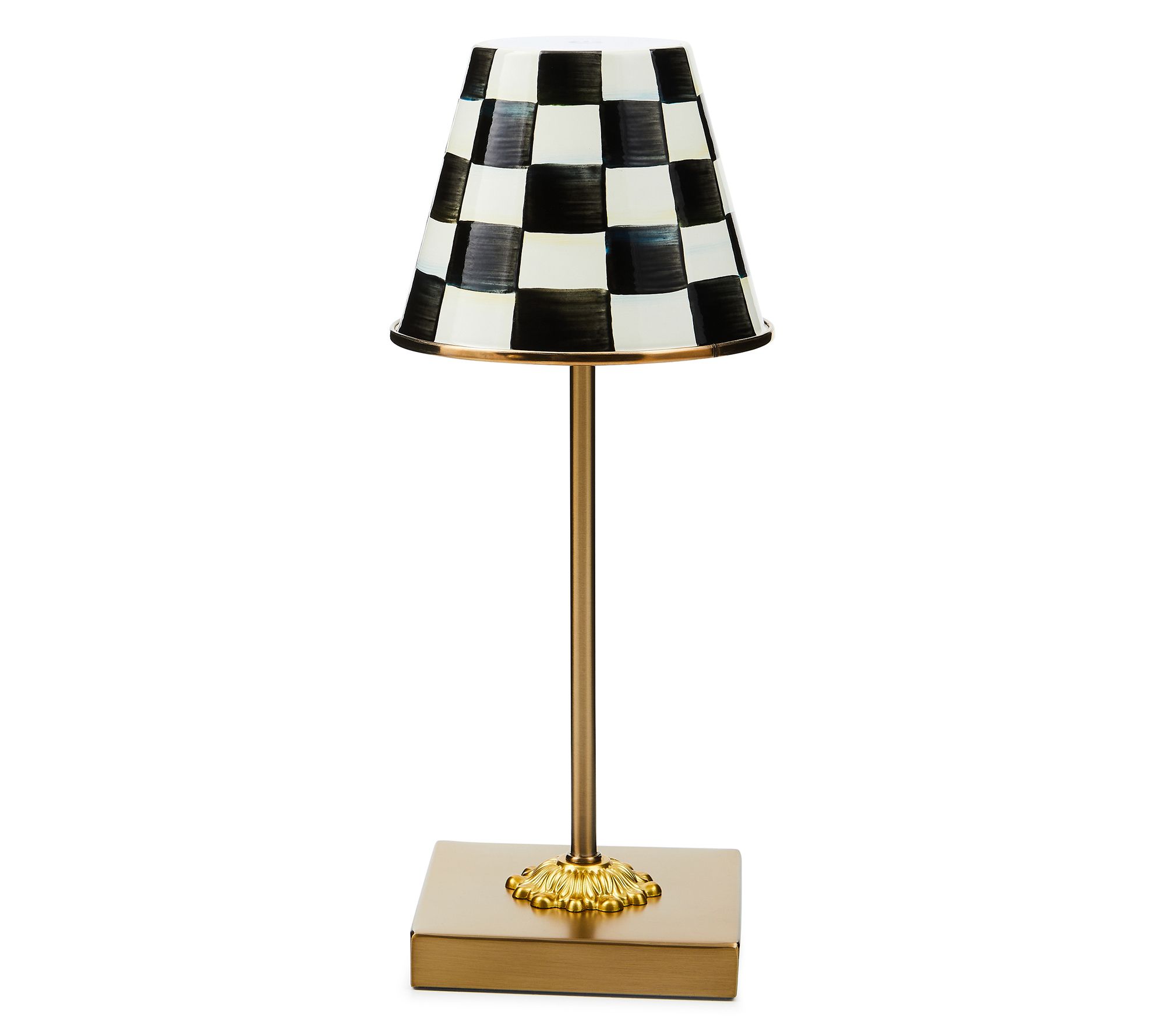 MacKenzie-Child s Courtly Check LED Rechargeab le Table Lamp