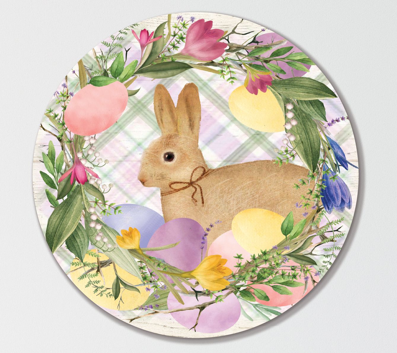 Courtside Market Easter Wreath Eggs  15x15 Circular Artboard