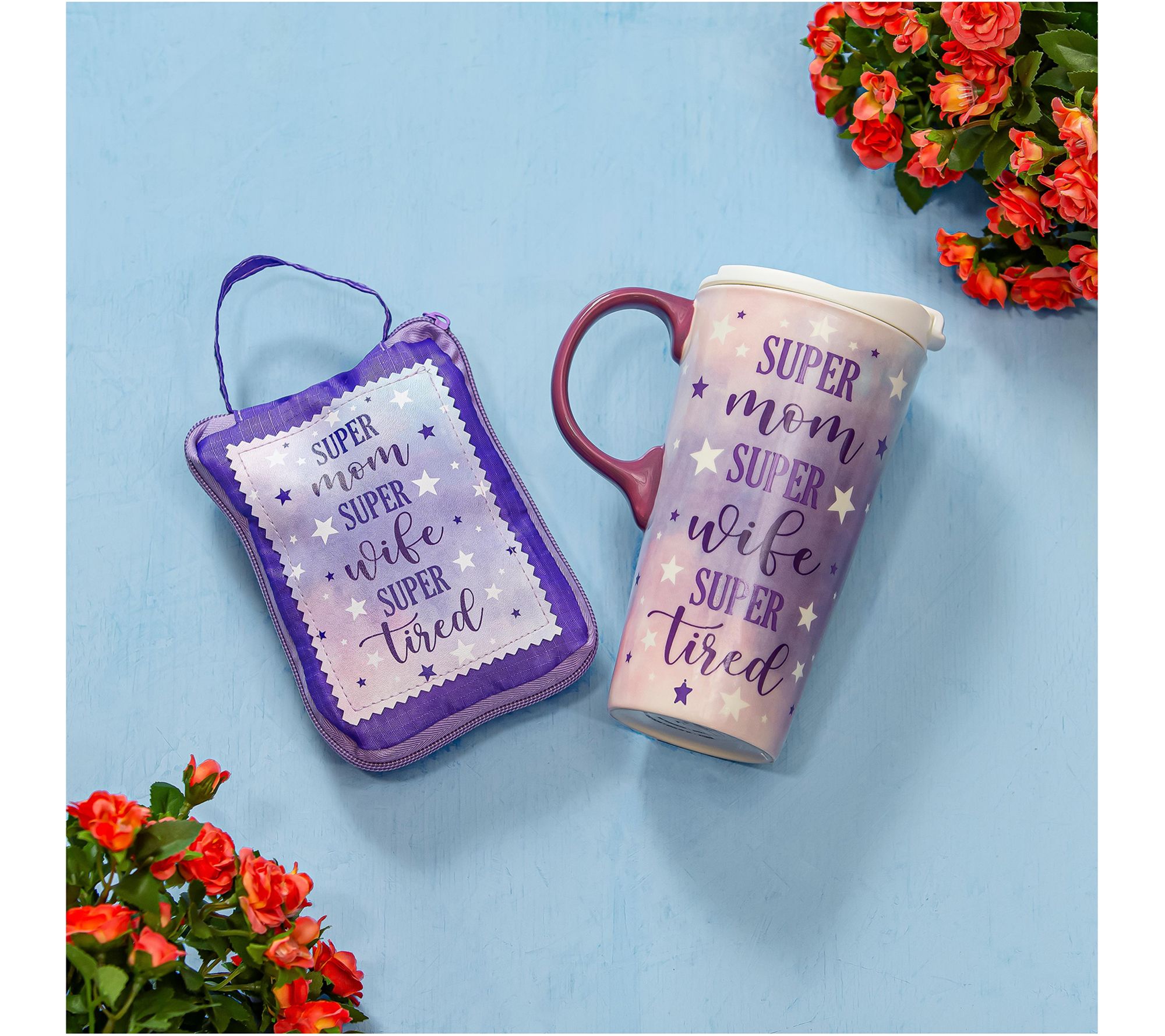 Evergreen 17oz Super Mom Super Wife Super TiredCeramic Cup &