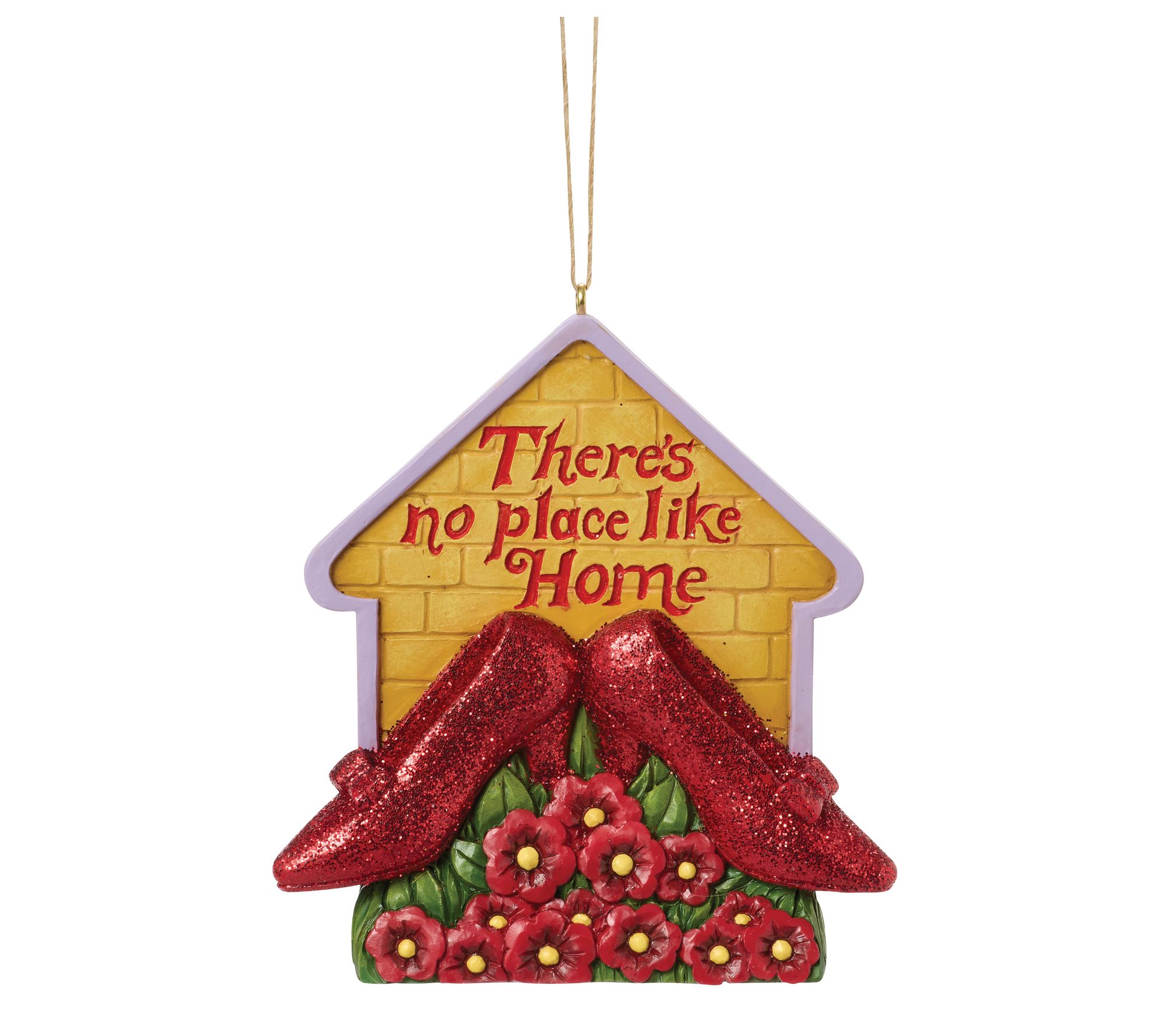 Jim Shore Wizard of Oz Ruby Slippers Hanging Ornament 3.54in H