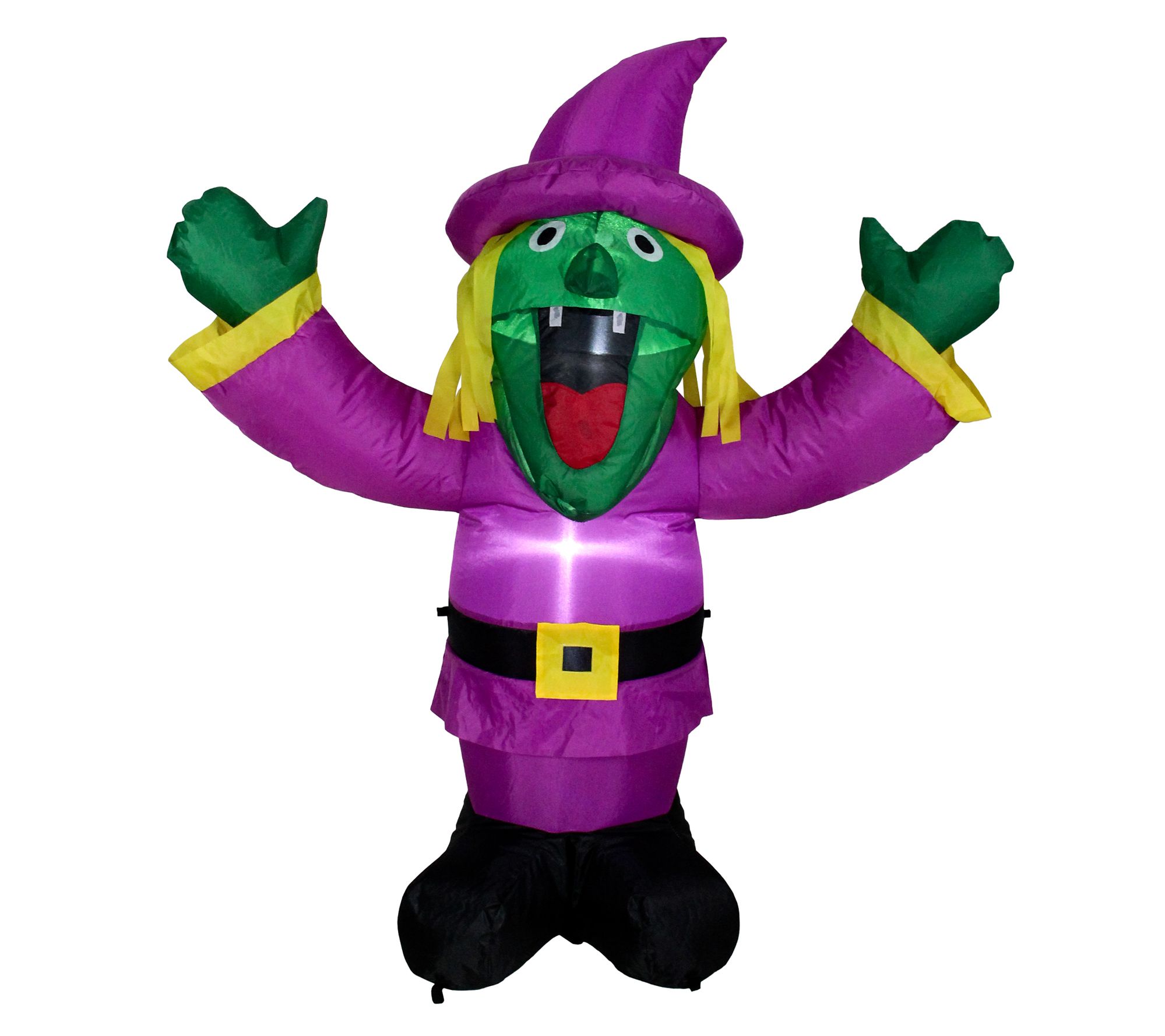 Northlight Inflatable Lighted Witch Yard Halloween Decor 3.5'