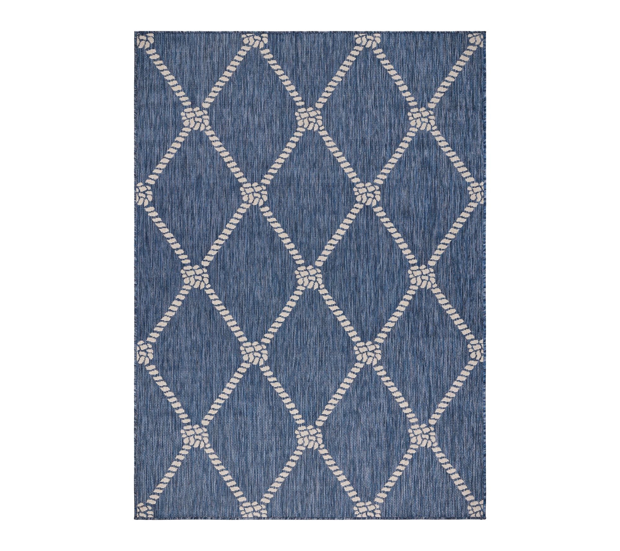 Ox Bay Nautical Navy/White Indoor/Outdoor Area Rug, 3' x 5'