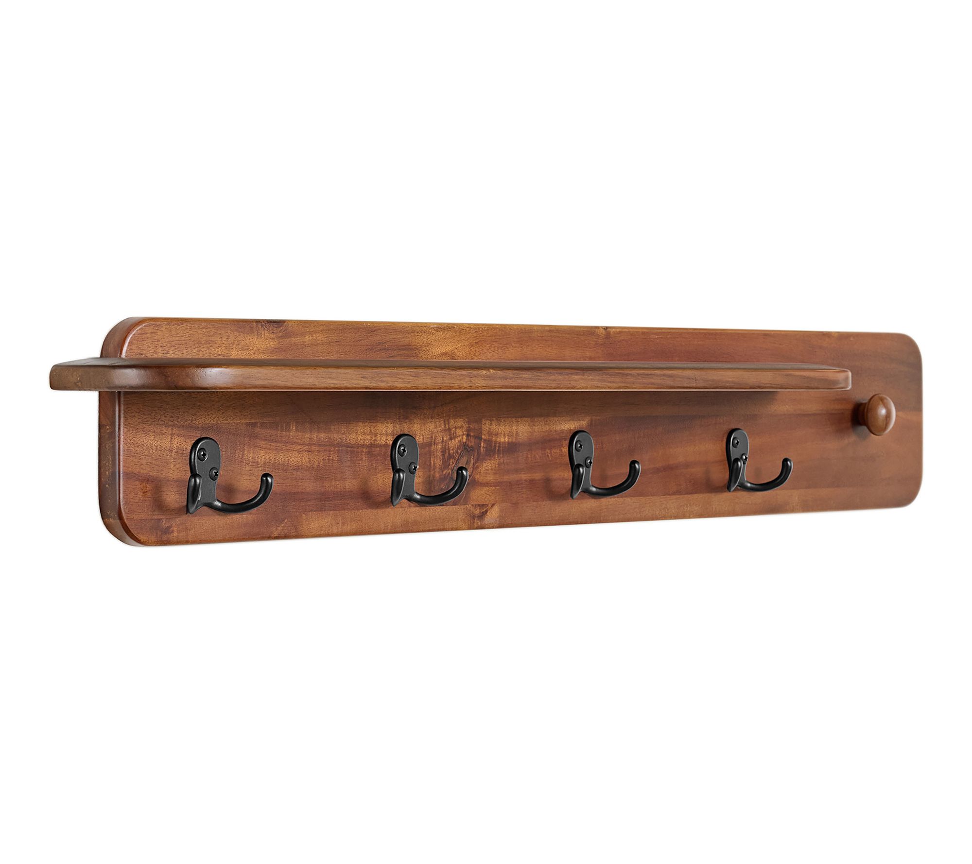 Alaterre Furniture Calais Coat Rack w/ Wall Mount Shelf