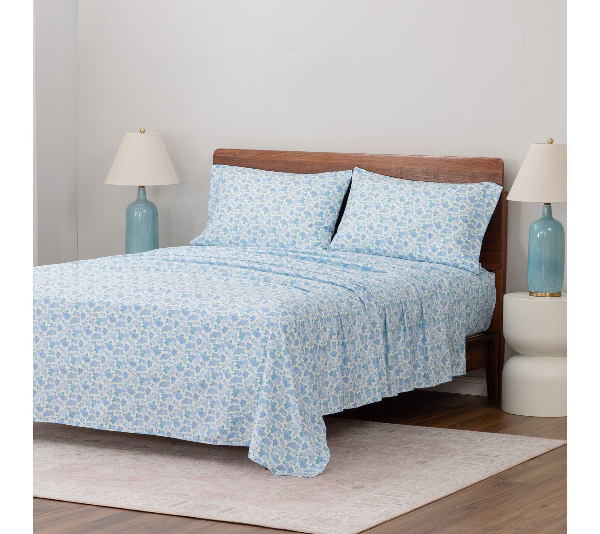 Berkshire Blanket Krissy Mast Floral Sheet Set- Cal King Size