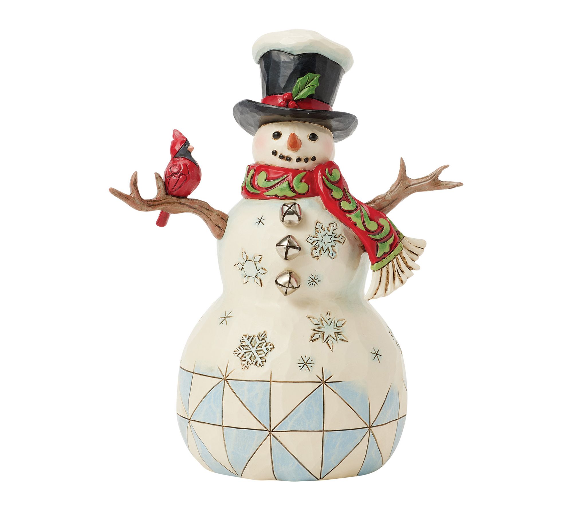 Jim Shore Heartwood Creek Snowman with Cardinal & Twig Fig
