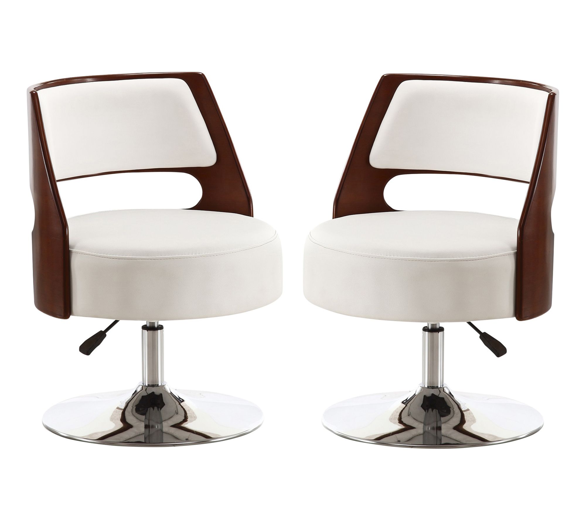 Manhattan Comfort Salon Vegan Leather Lounge Chair - Set of 2