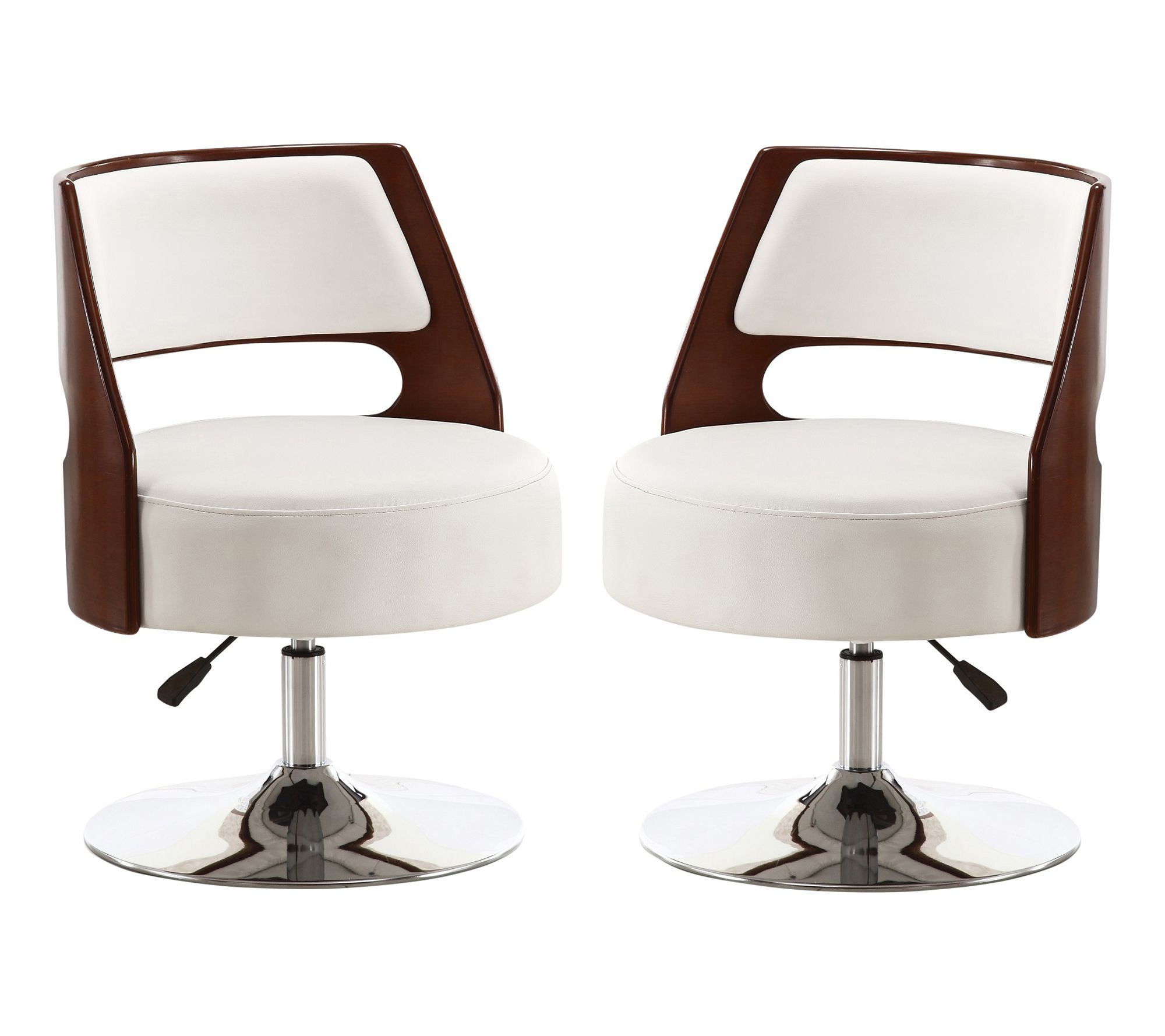 Manhattan Comfort Salon Vegan Leather Lounge Chair - Set of 2