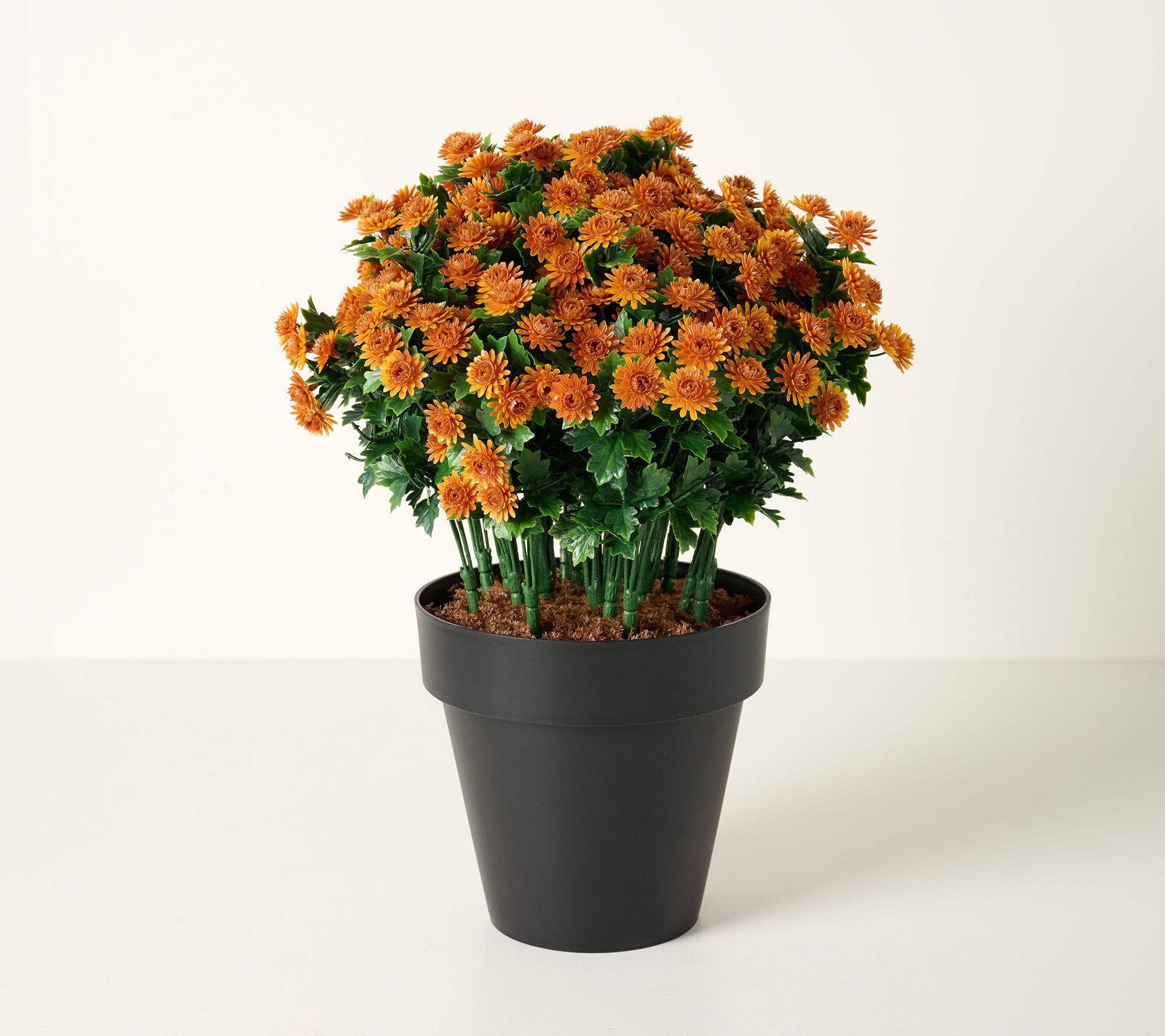 Wicker Park 19" Indoor/Outdoor Potted Faux Mums