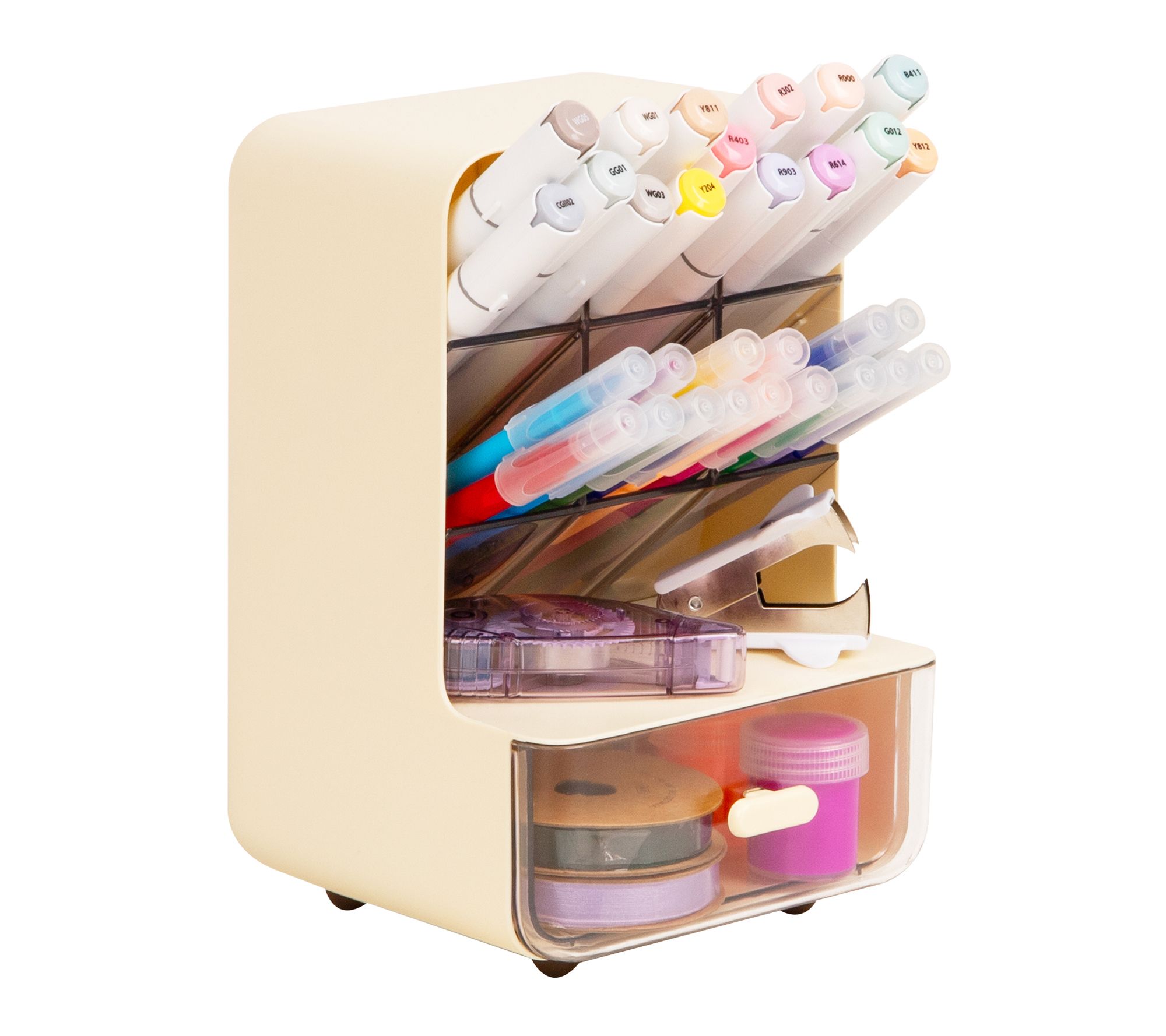 Mind Reader Supply Organizer with Drawer and 6- Compartments