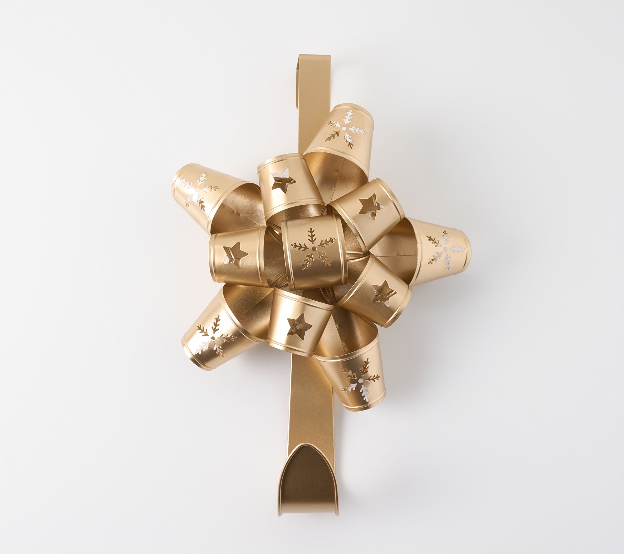 "As Is " Kringle Express Lit Iron Hanging Bow