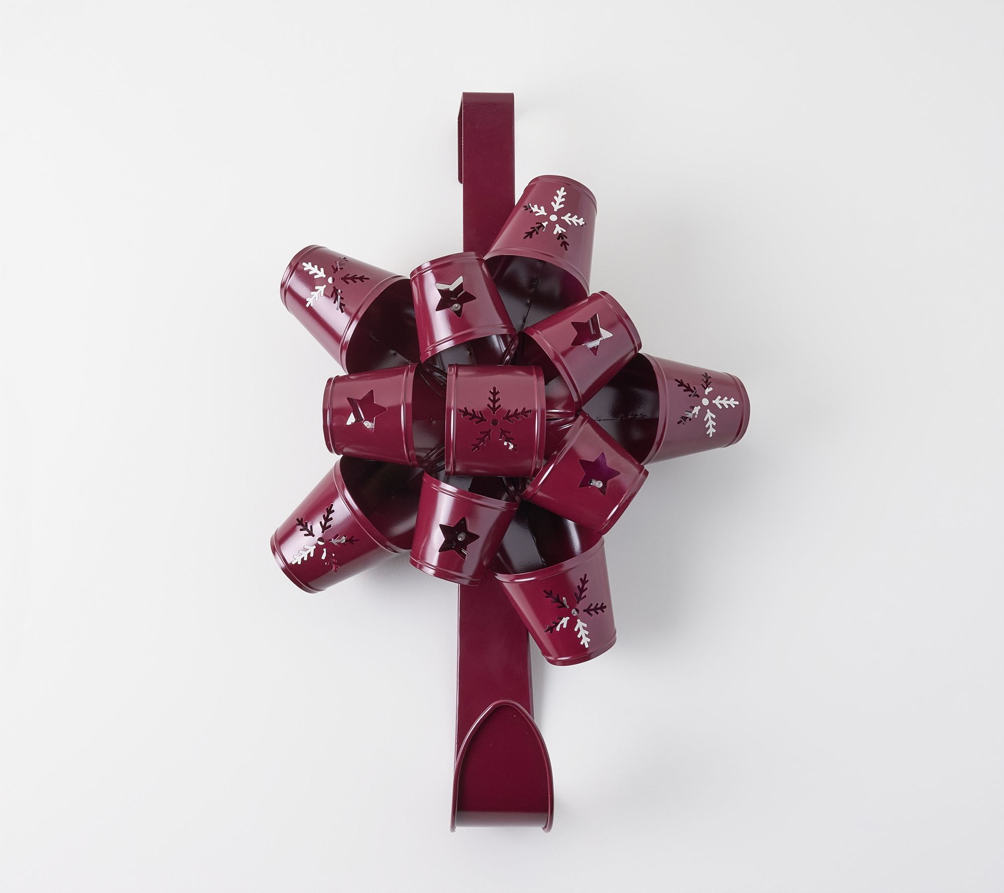 "As Is " Kringle Express Lit Iron Hanging Bow